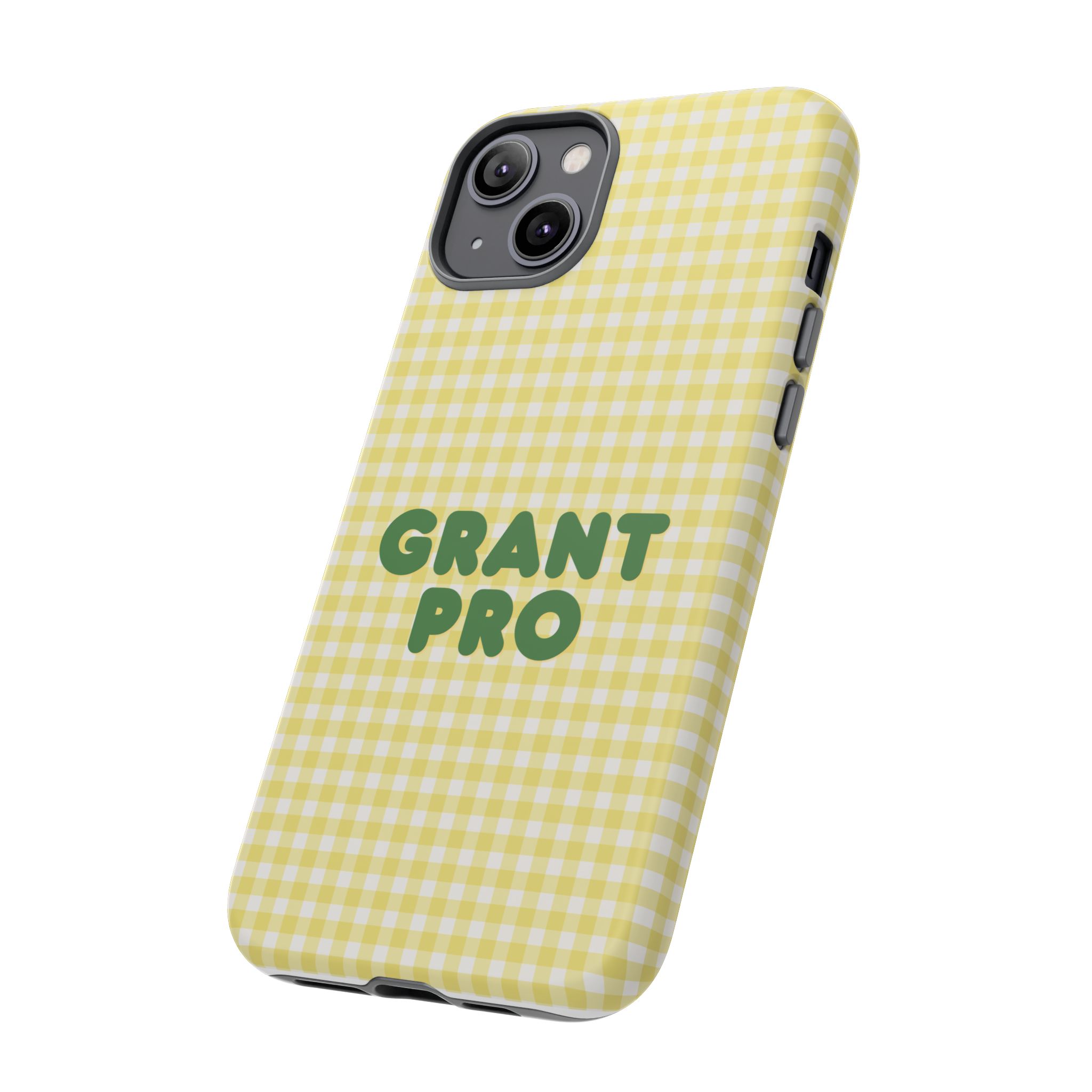 Spring Yellow Checkered Grant Pro Tough Case - Image 26