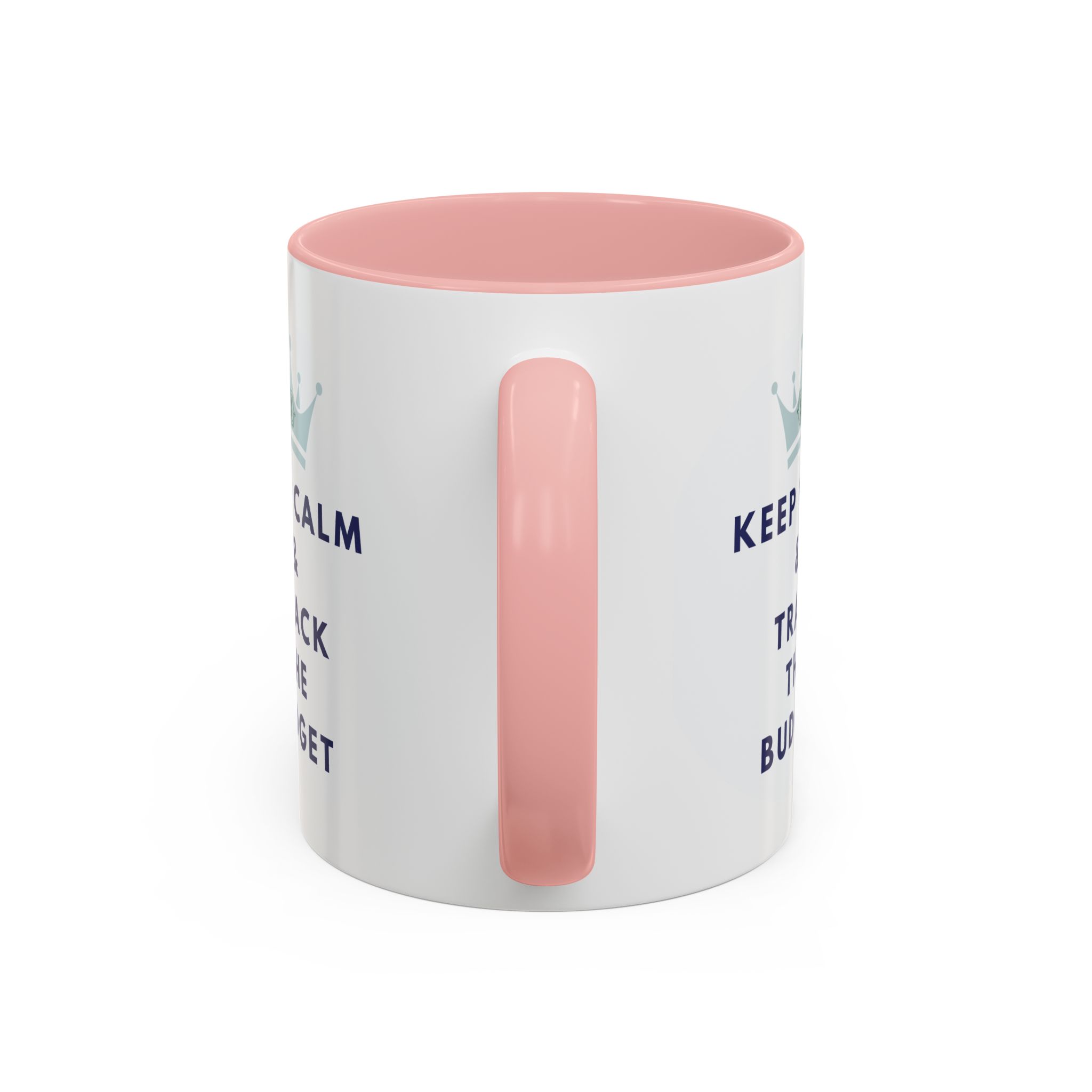 Keep Calm & Track The Budget Accent Coffee Mug (11, 15oz) - Image 18