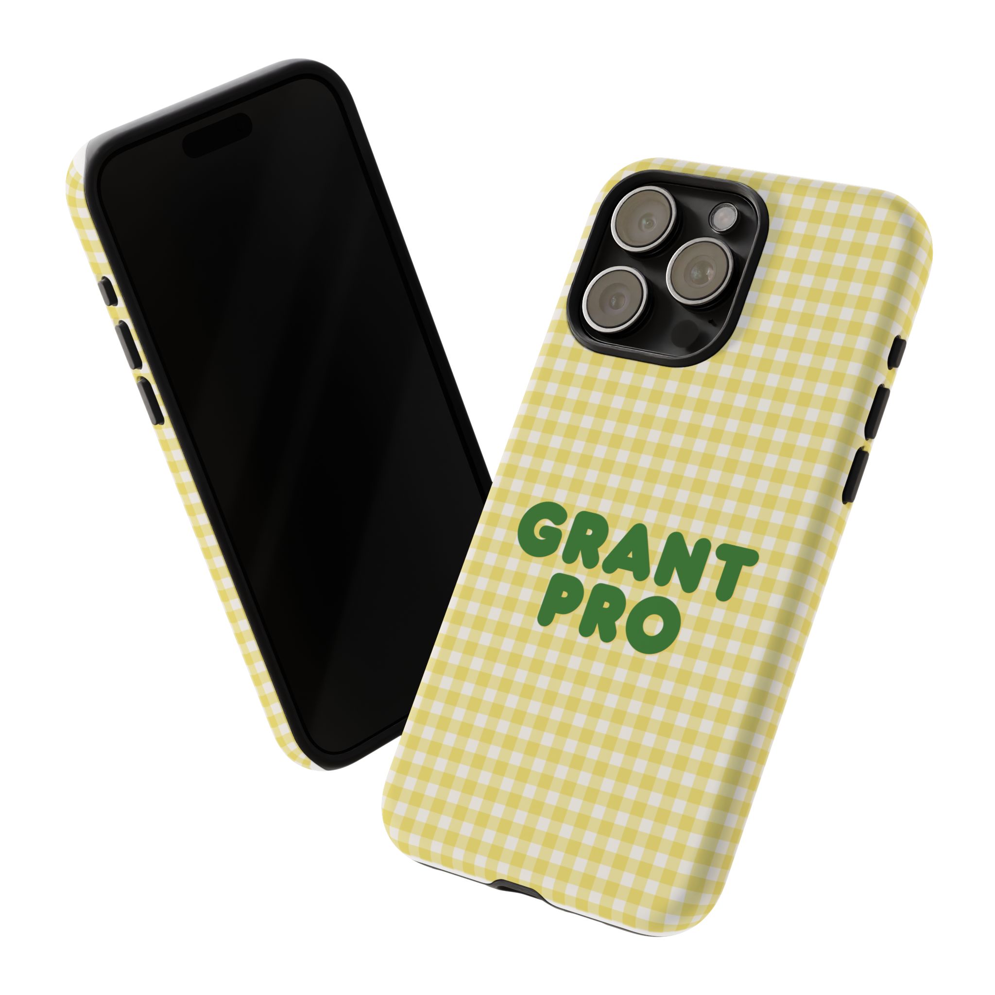 Spring Yellow Checkered Grant Pro Tough Case - Image 59
