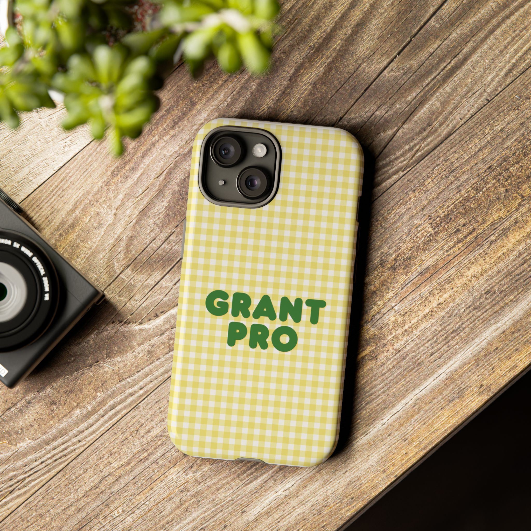 Spring Yellow Checkered Grant Pro Tough Case - Image 39