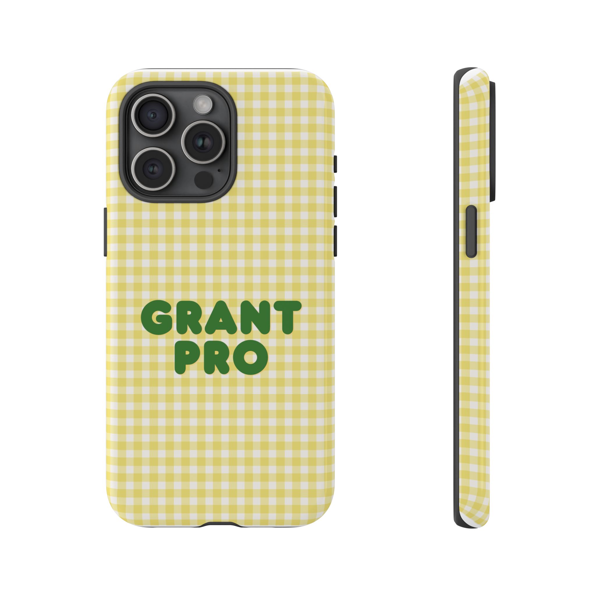 Spring Yellow Checkered Grant Pro Tough Case - Image 55