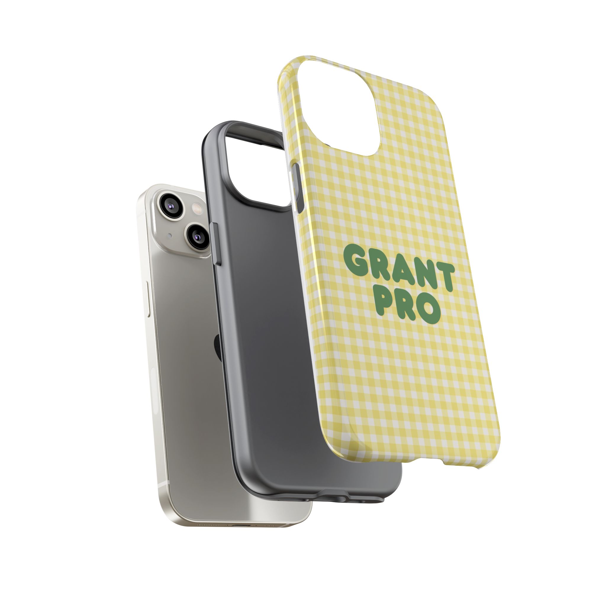 Spring Yellow Checkered Grant Pro Tough Case - Image 7