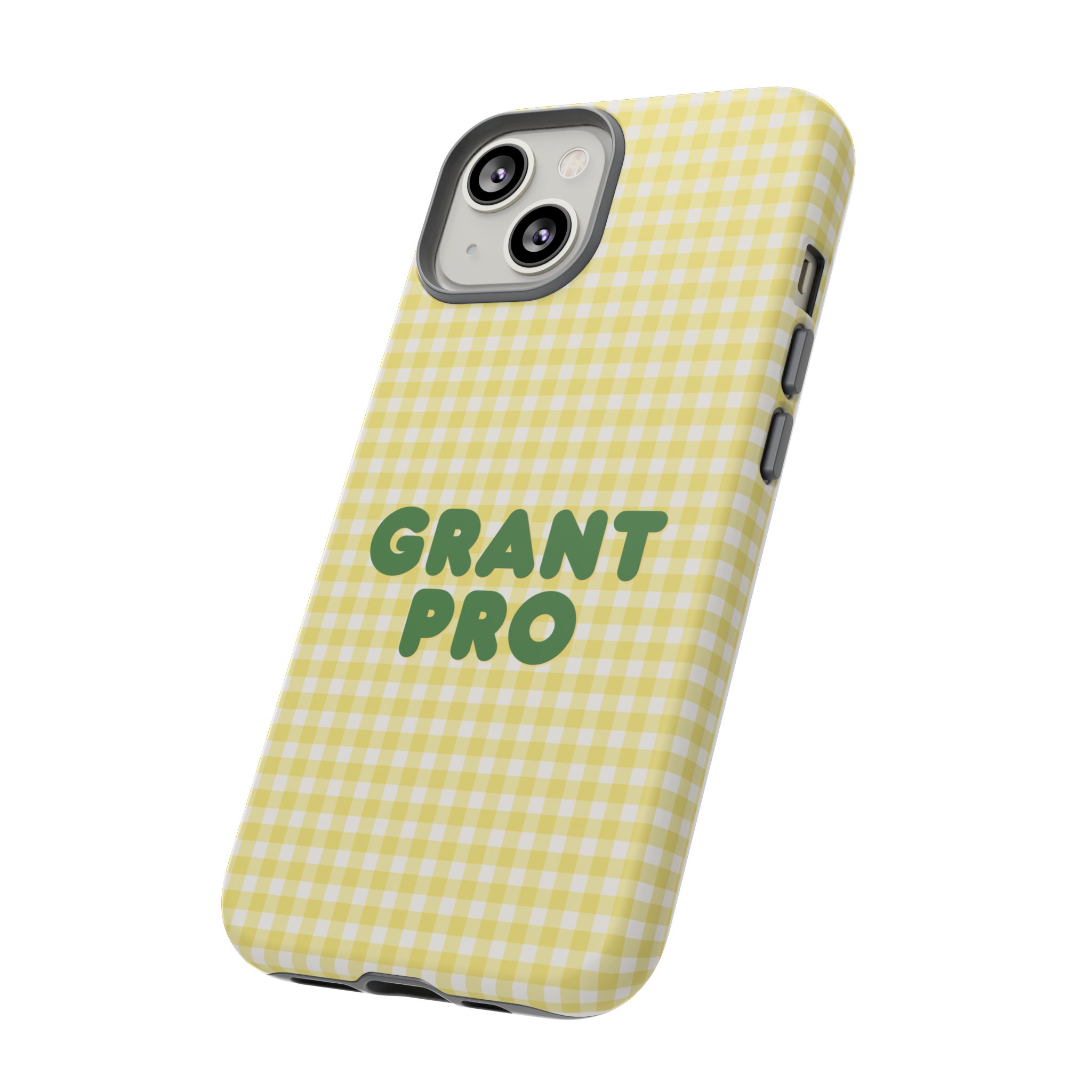 Spring Yellow Checkered Grant Pro Tough Case - Image 10