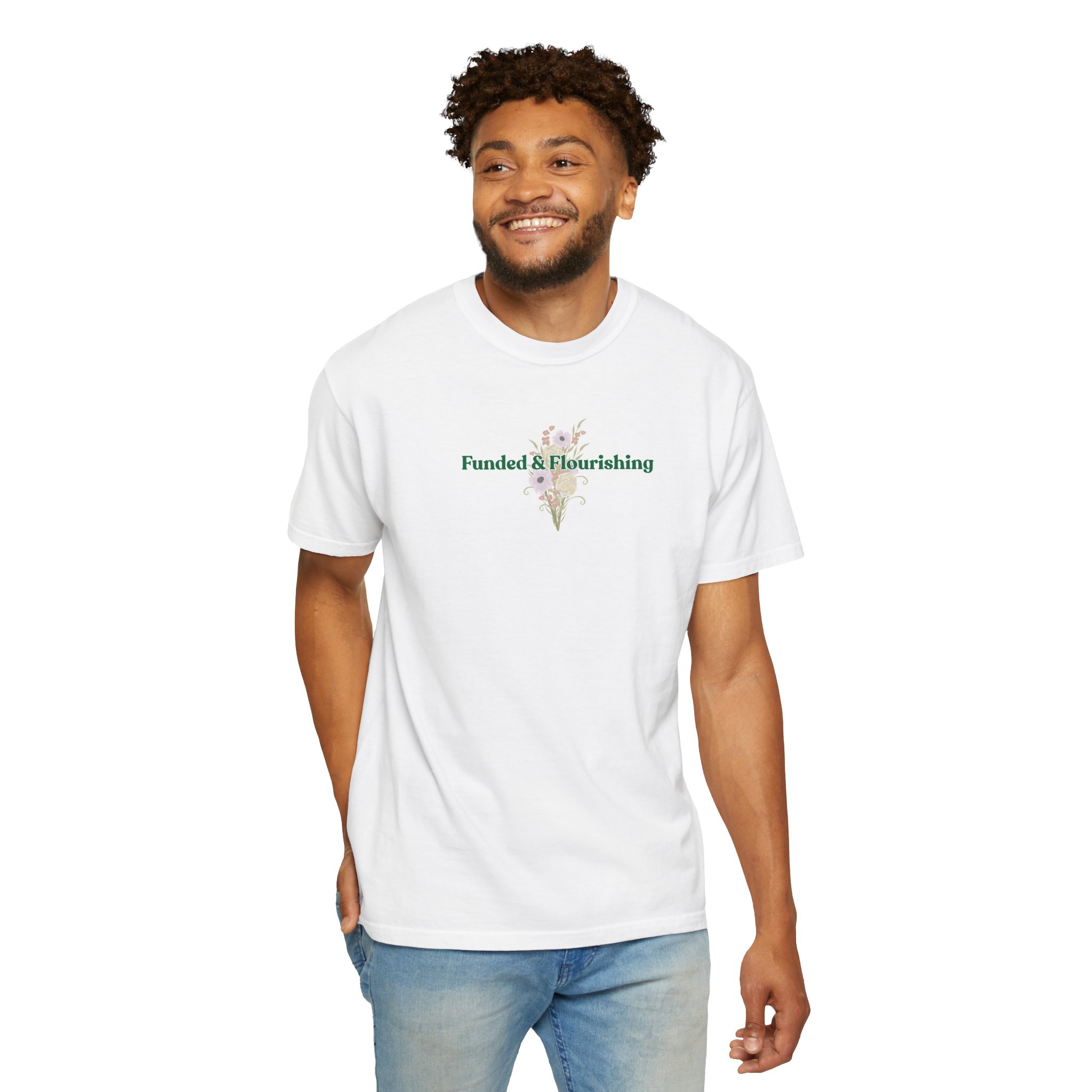 Funded & Flourishing Unisex Garment-Dyed T-shirt - Image 28