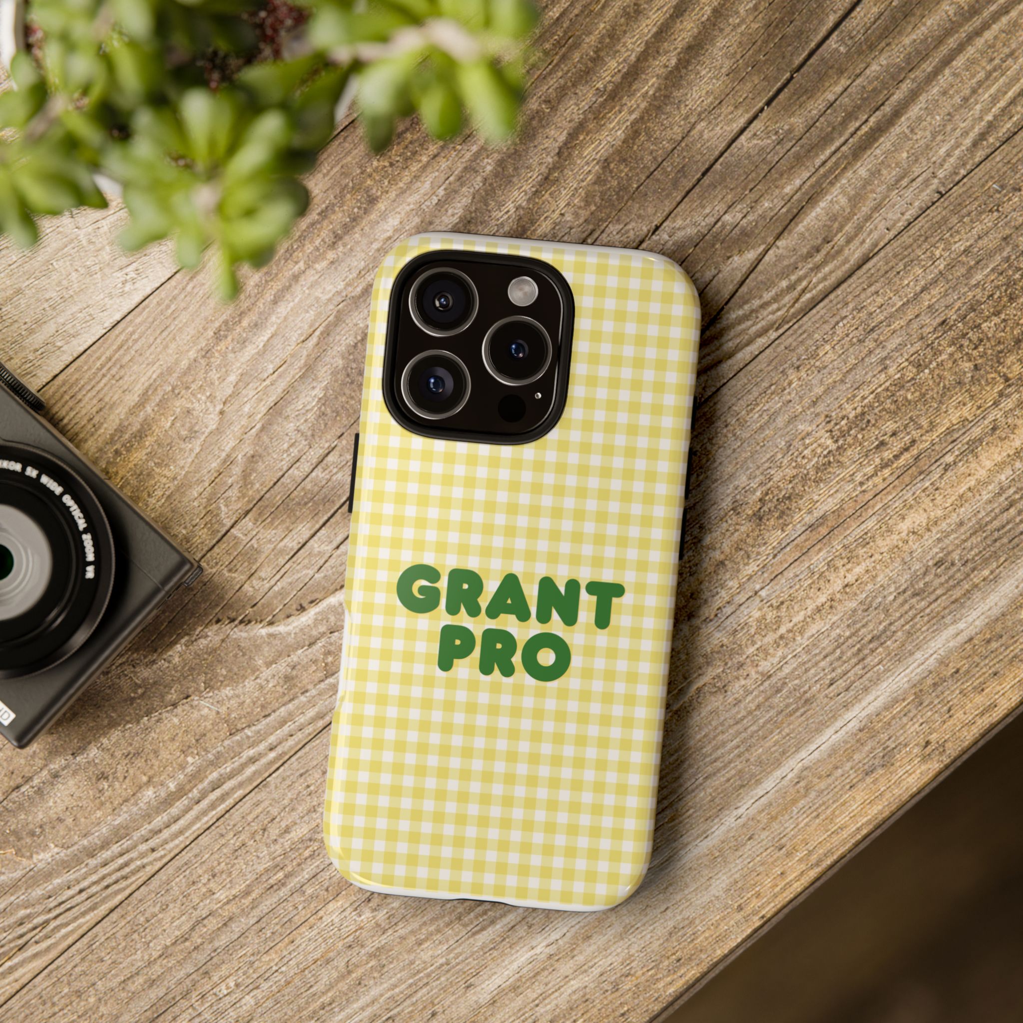 Spring Yellow Checkered Grant Pro Tough Case - Image 80