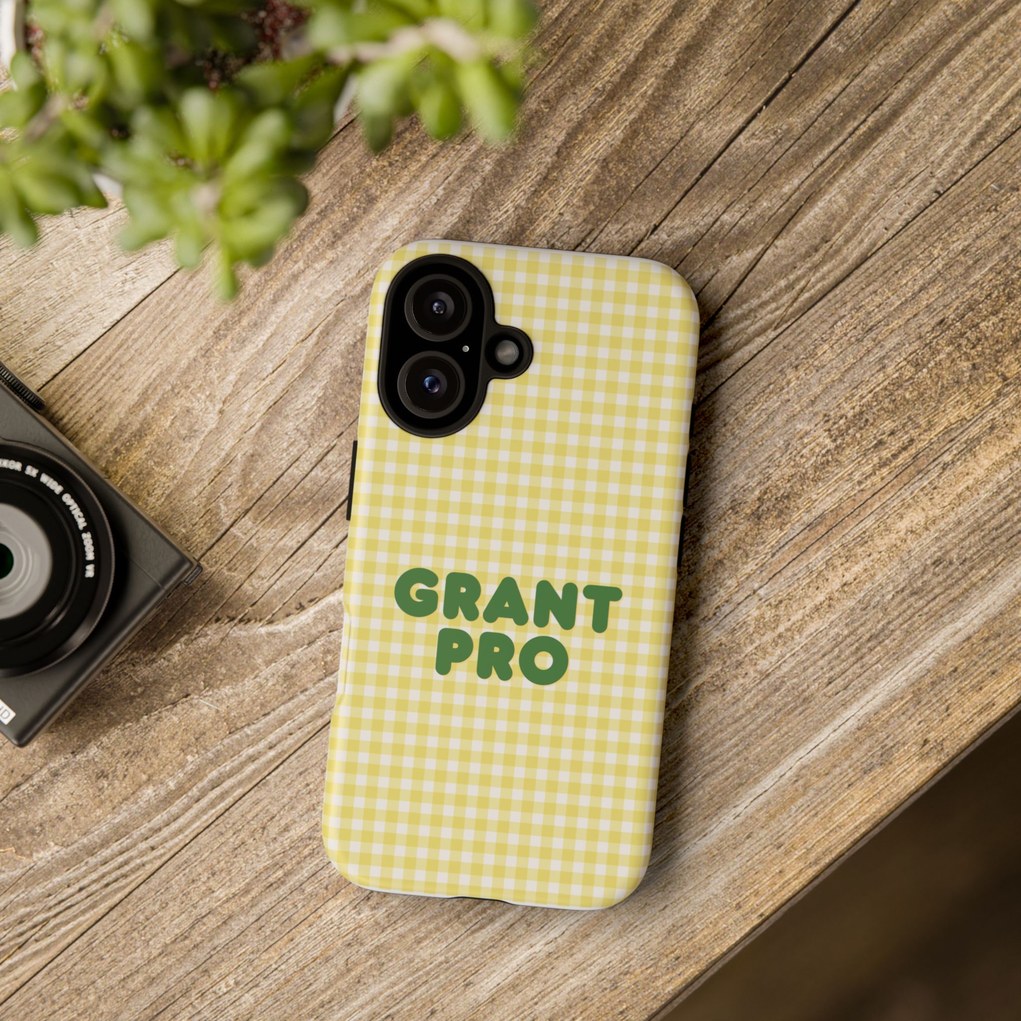 Spring Yellow Checkered Grant Pro Tough Case - Image 68