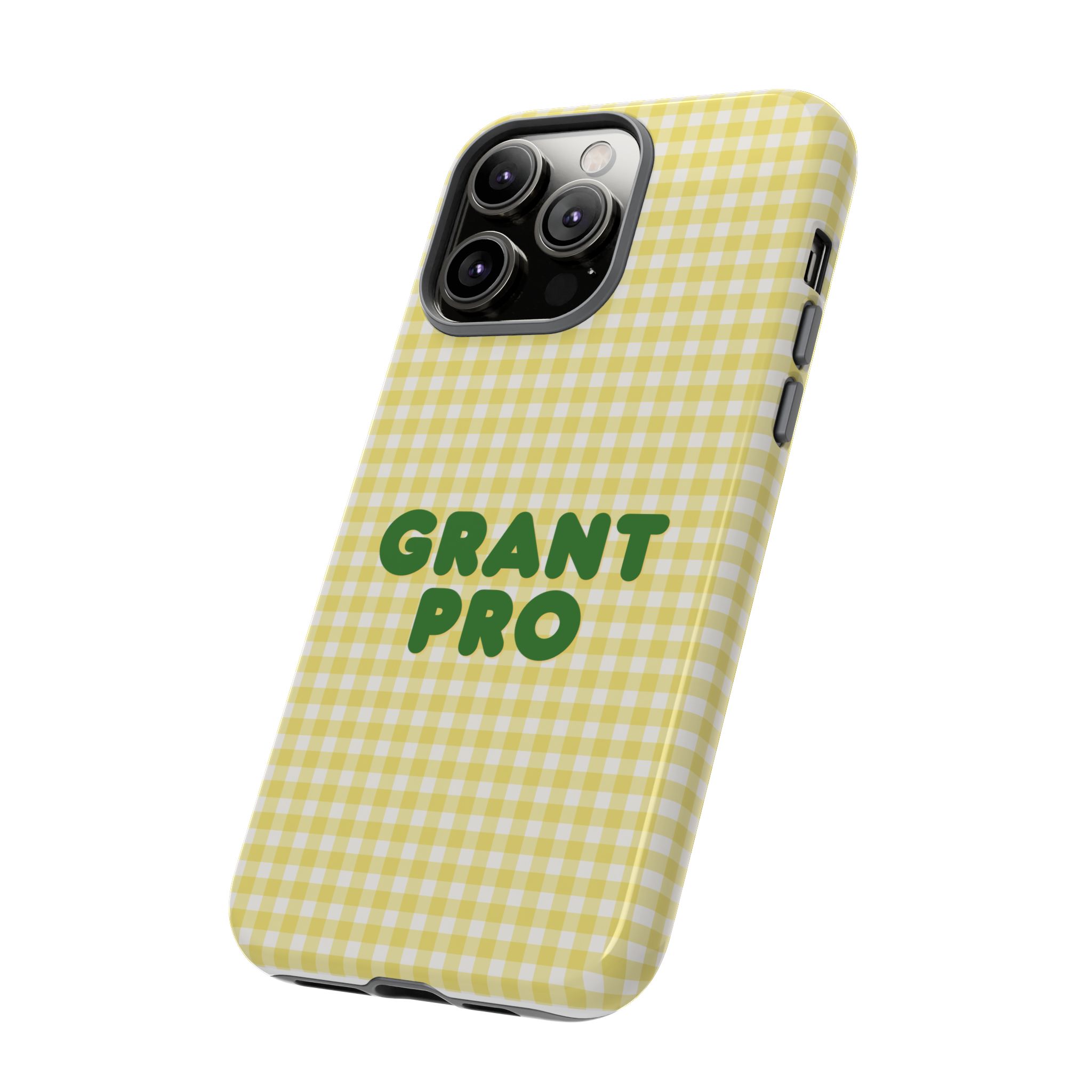 Spring Yellow Checkered Grant Pro Tough Case - Image 30
