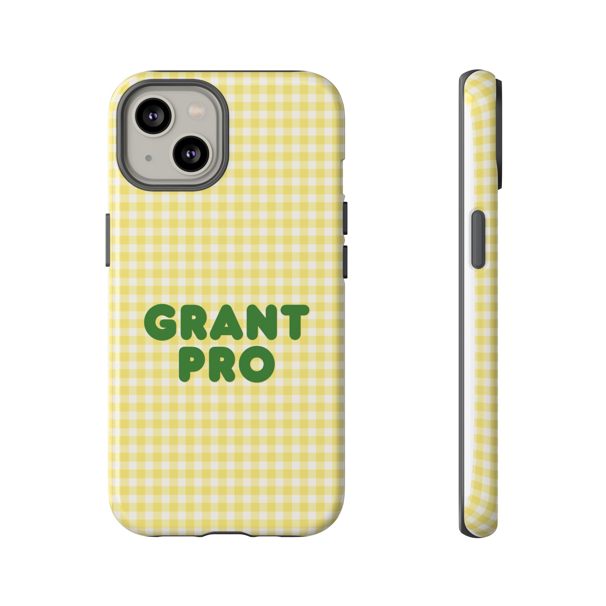 Spring Yellow Checkered Grant Pro Tough Case - Image 5