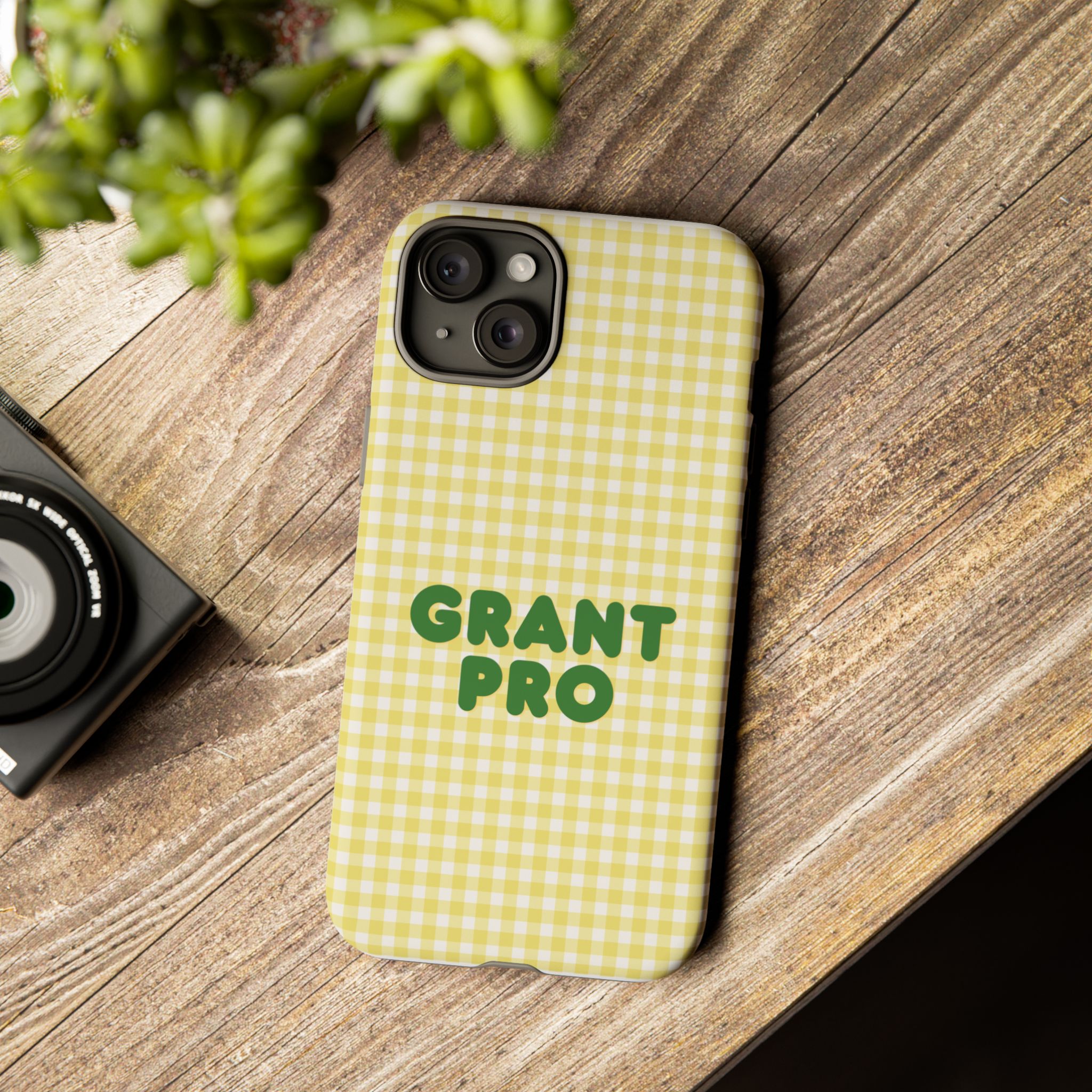Spring Yellow Checkered Grant Pro Tough Case - Image 48