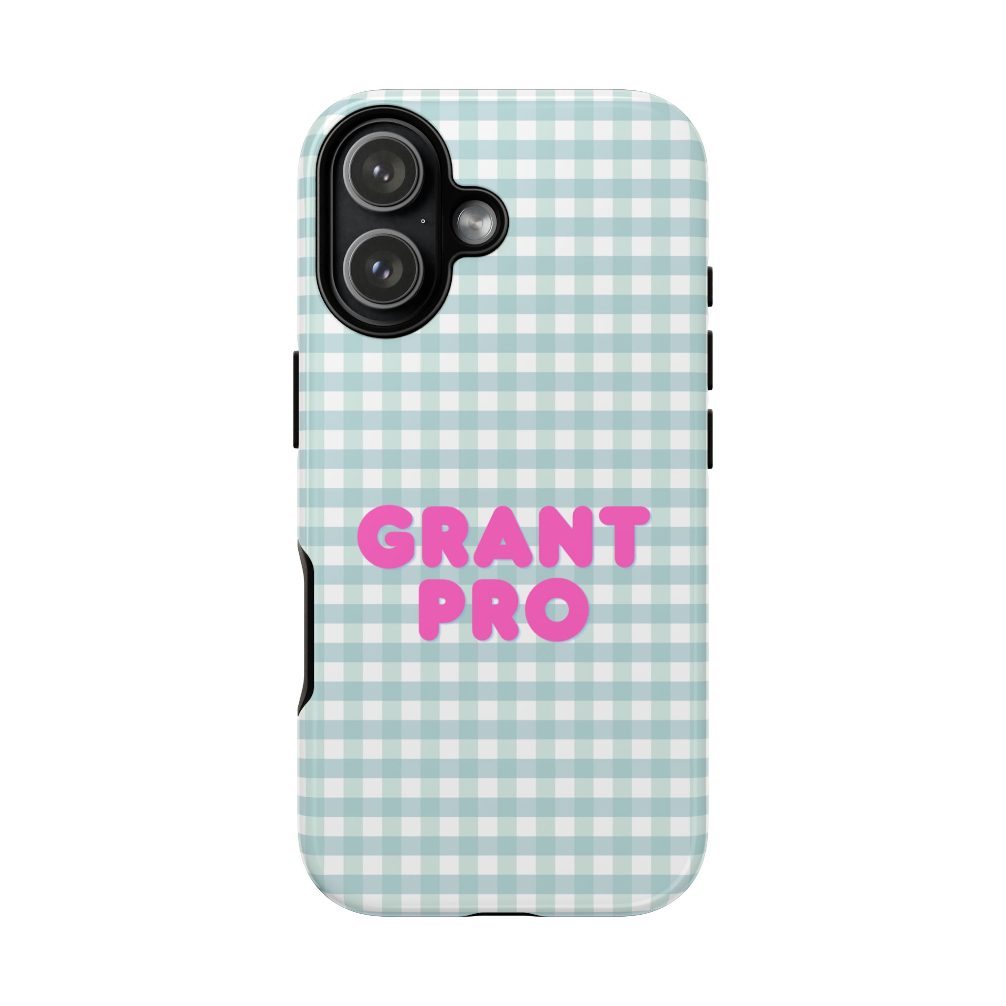 Light Blue Checkered Grant Pro Tough Case - Image 90