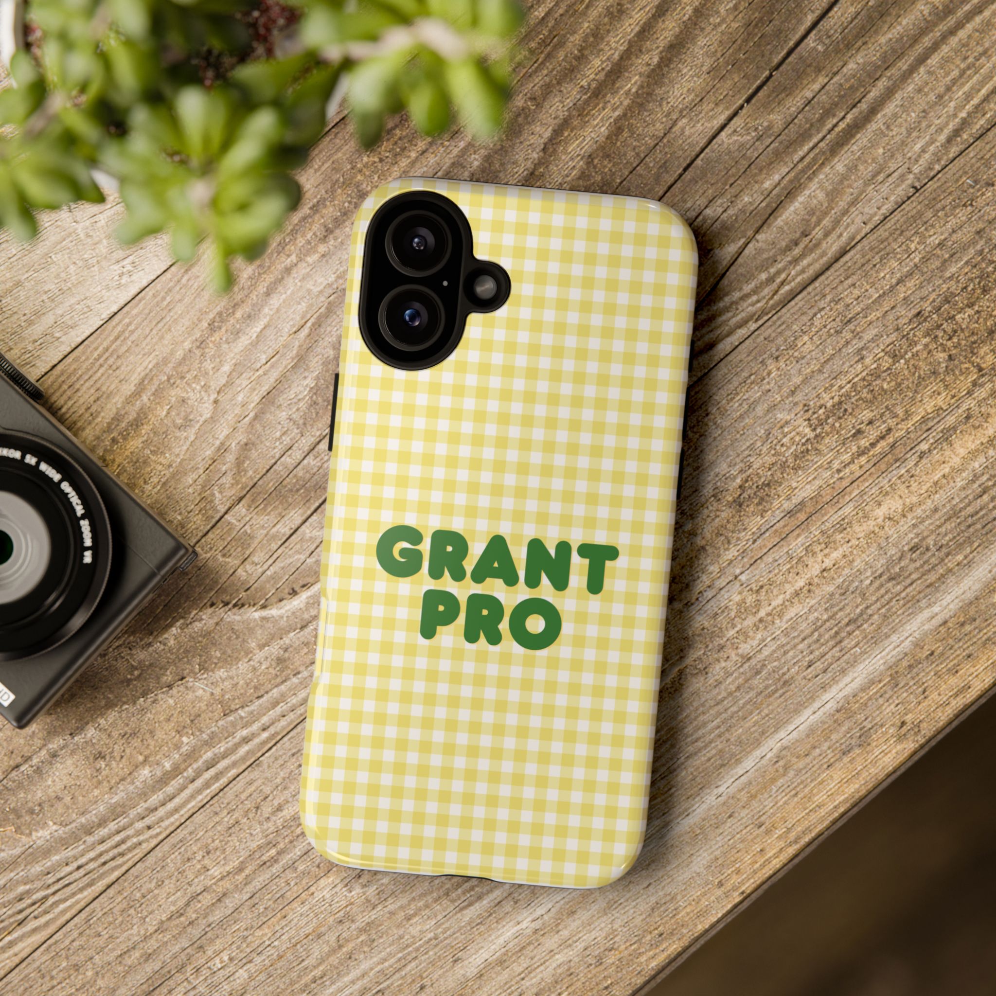 Spring Yellow Checkered Grant Pro Tough Case - Image 72