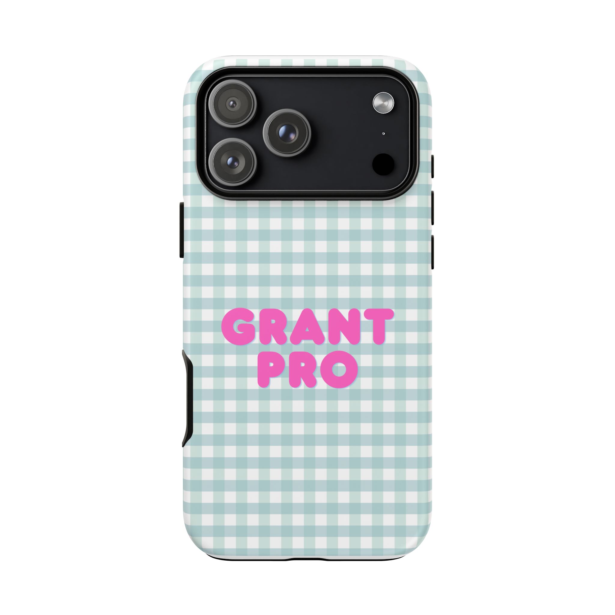 Light Blue Checkered Grant Pro Tough Case - Image 96