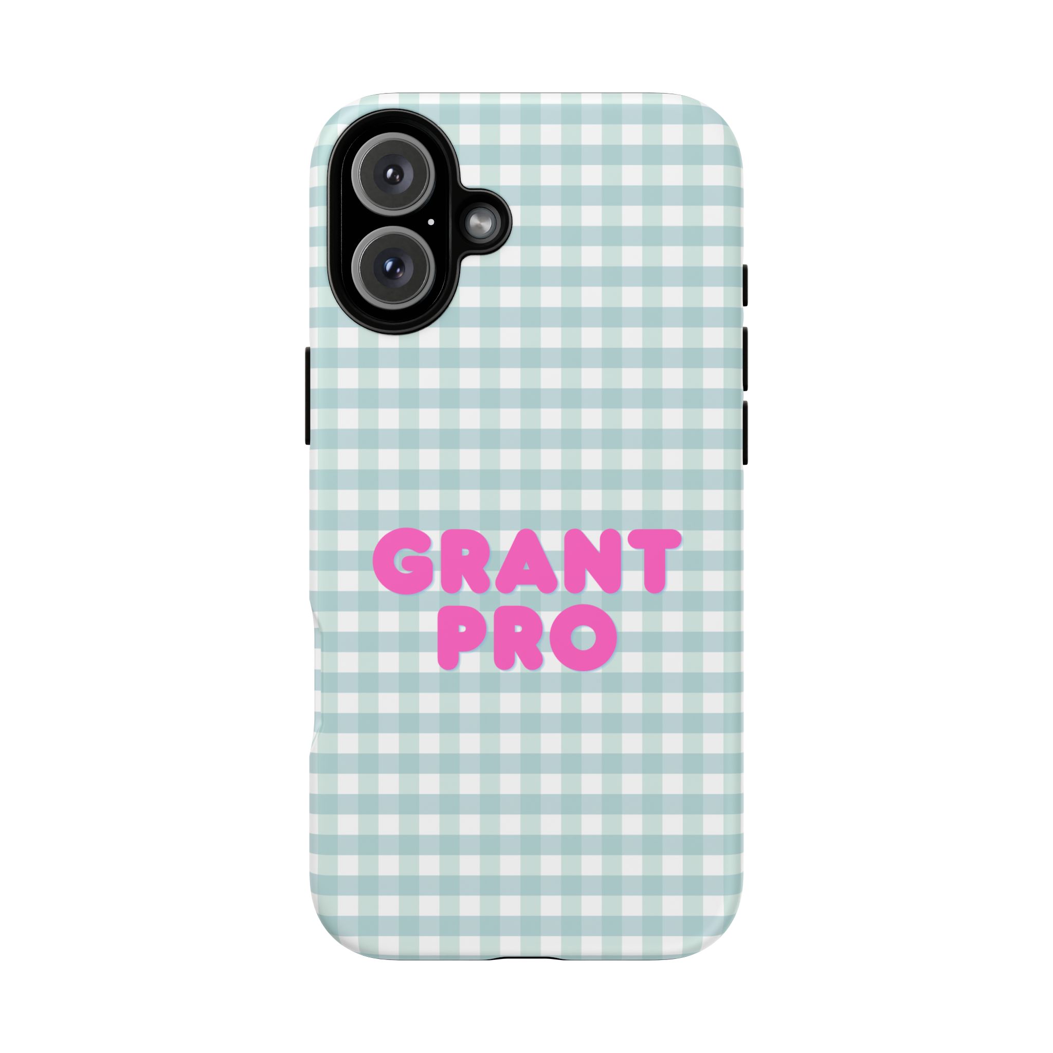 Light Blue Checkered Grant Pro Tough Case - Image 70