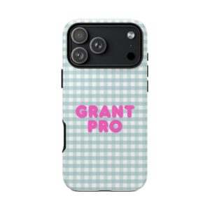 Light Blue Checkered Grant Pro Tough Case