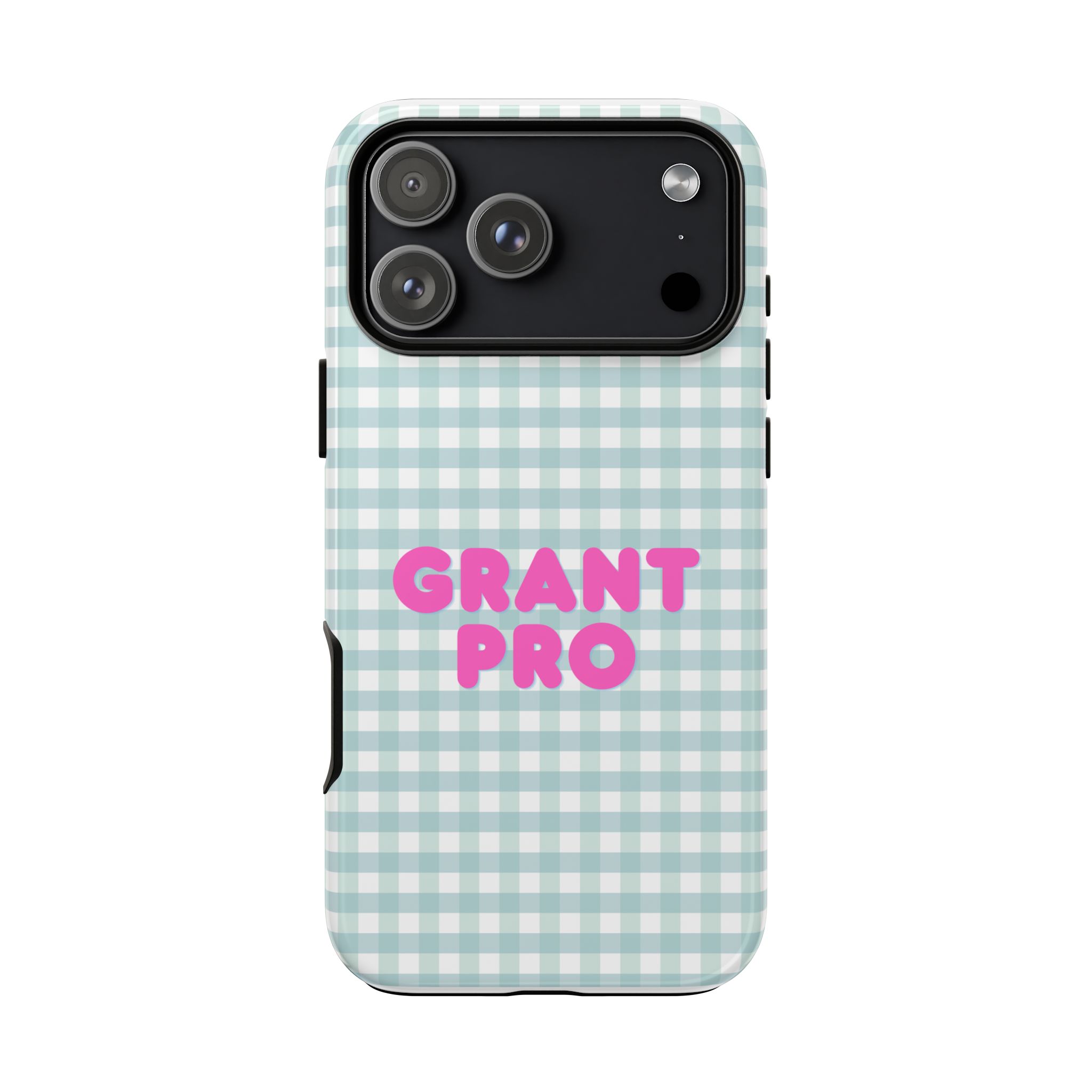 Light Blue Checkered Grant Pro Tough Case
