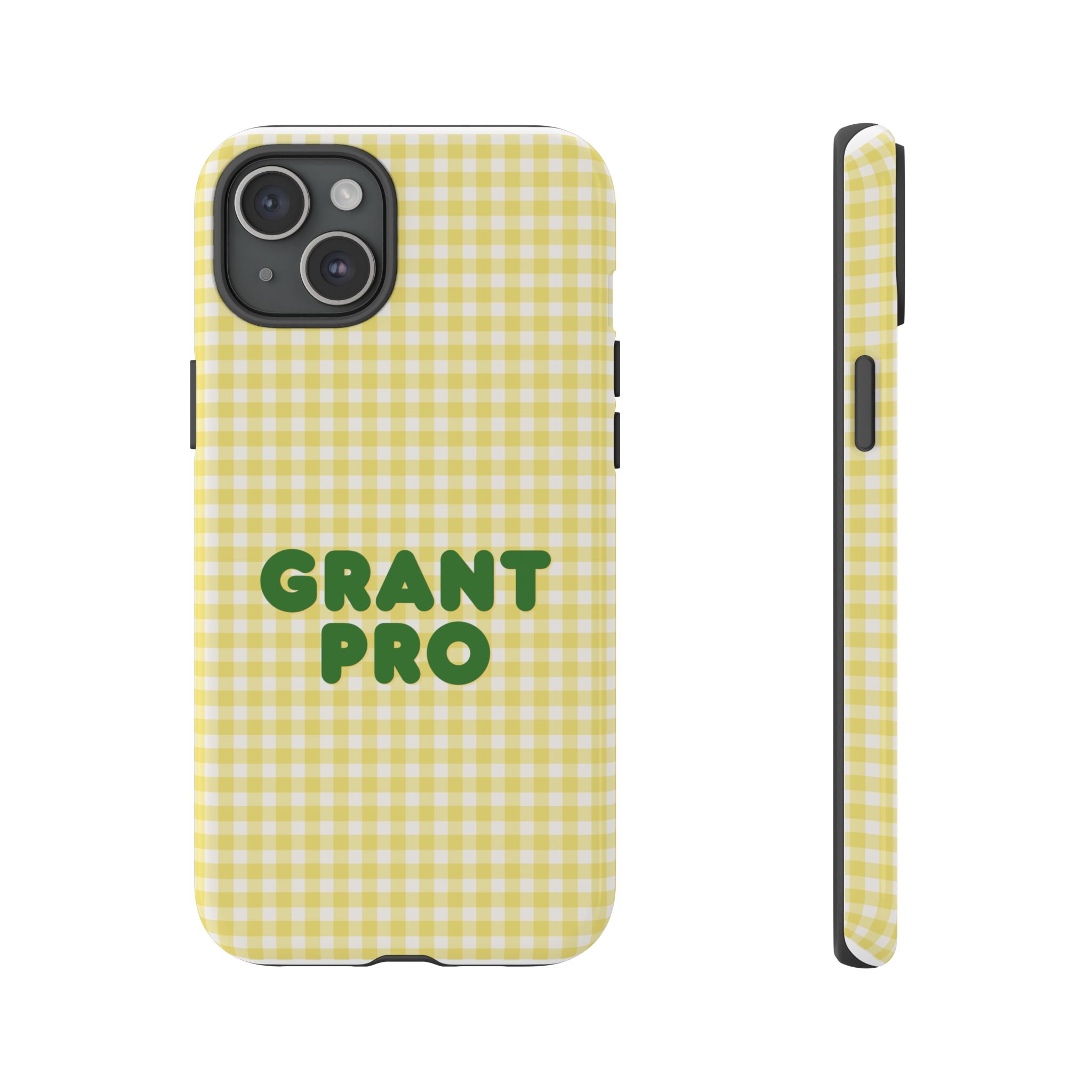 Spring Yellow Checkered Grant Pro Tough Case - Image 43