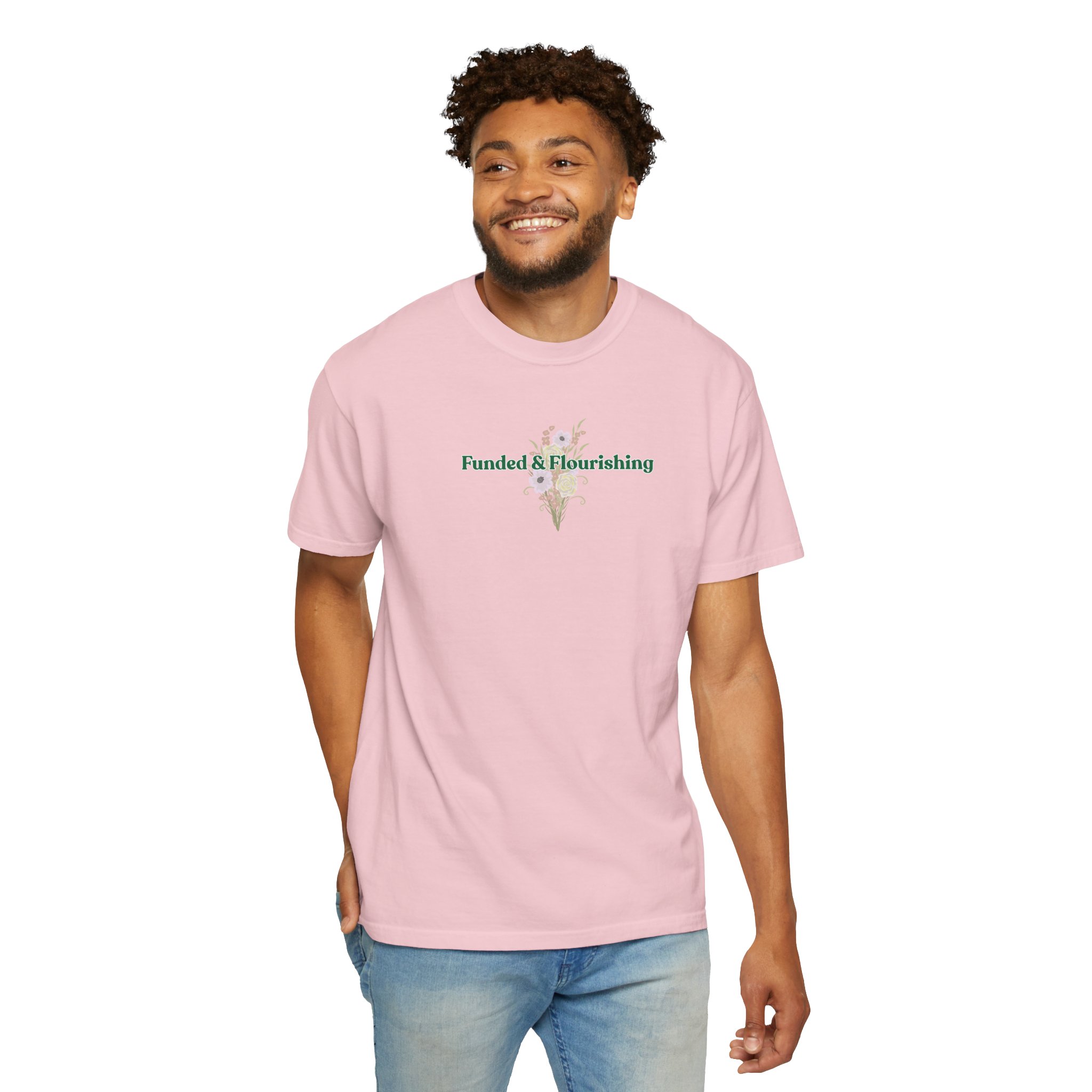 Funded & Flourishing Unisex Garment-Dyed T-shirt - Image 4