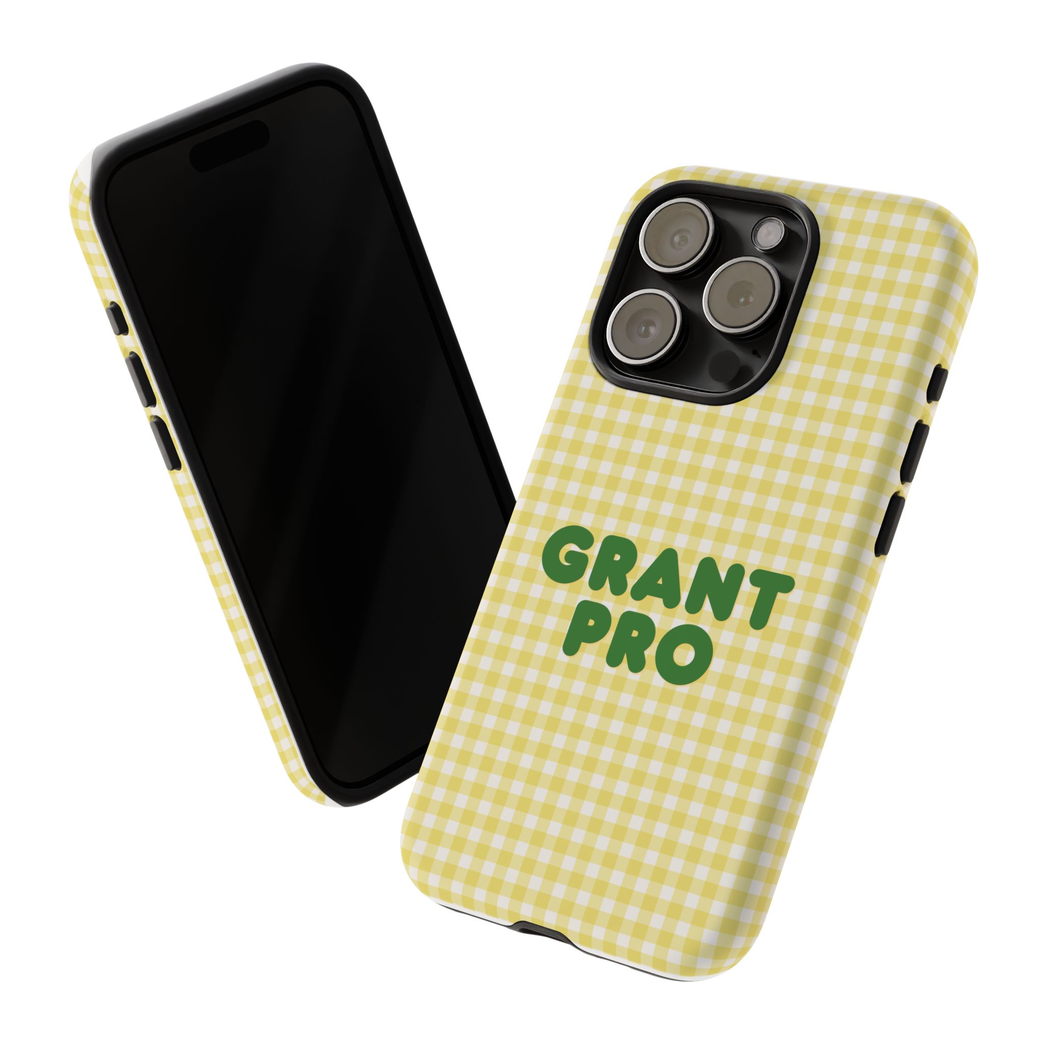Spring Yellow Checkered Grant Pro Tough Case - Image 53