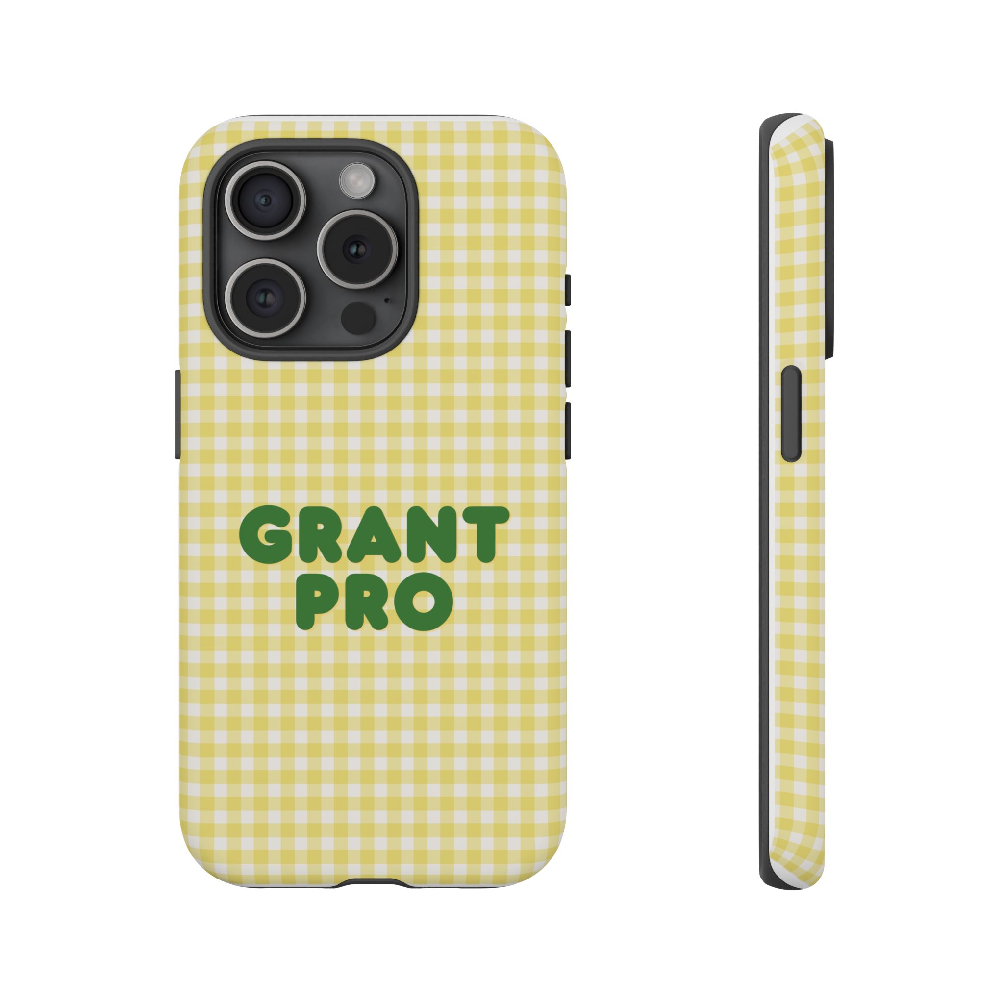Spring Yellow Checkered Grant Pro Tough Case - Image 52