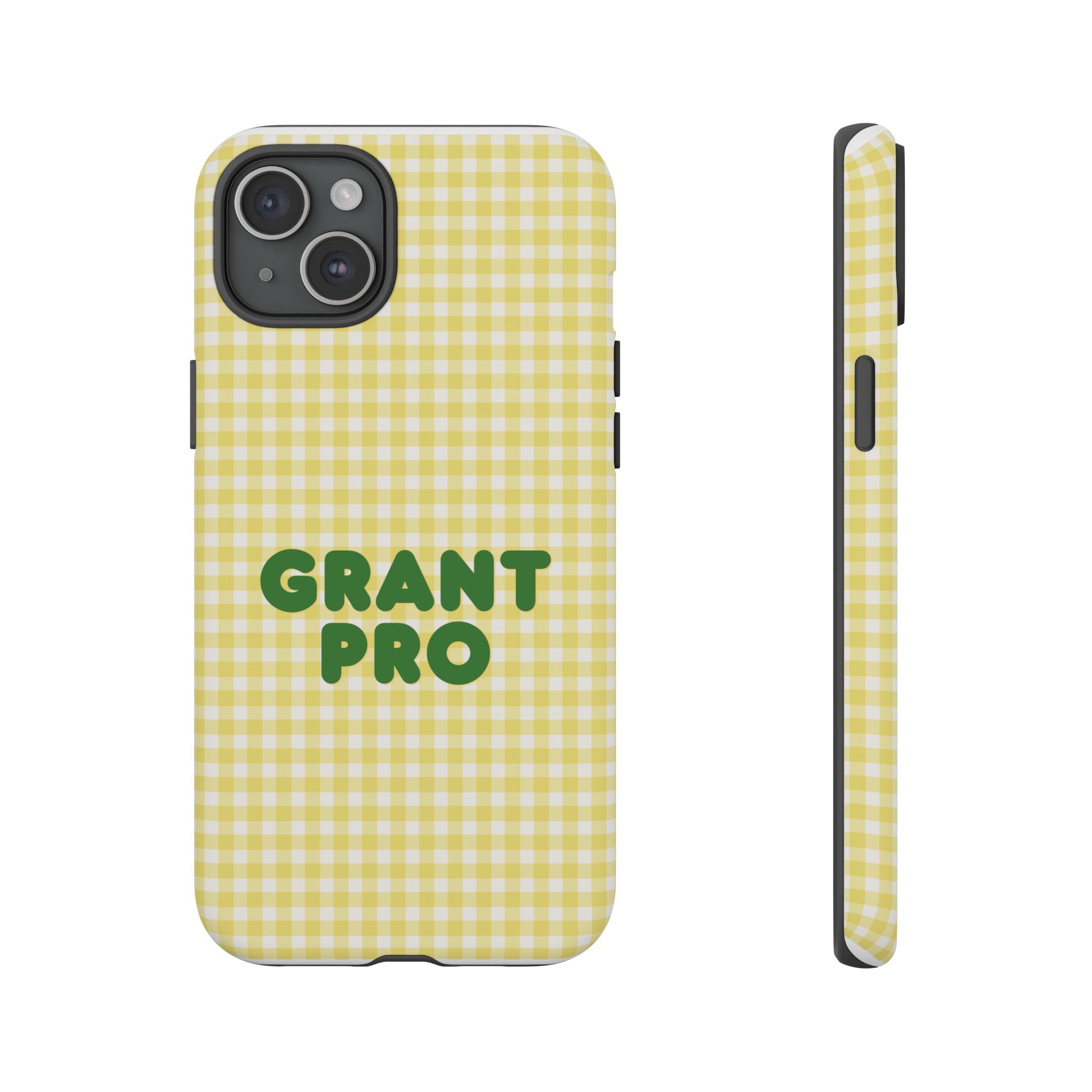 Spring Yellow Checkered Grant Pro Tough Case - Image 46