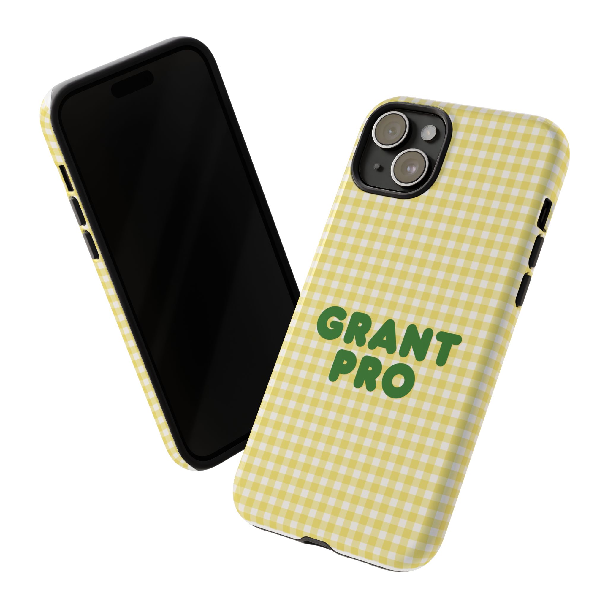 Spring Yellow Checkered Grant Pro Tough Case - Image 44