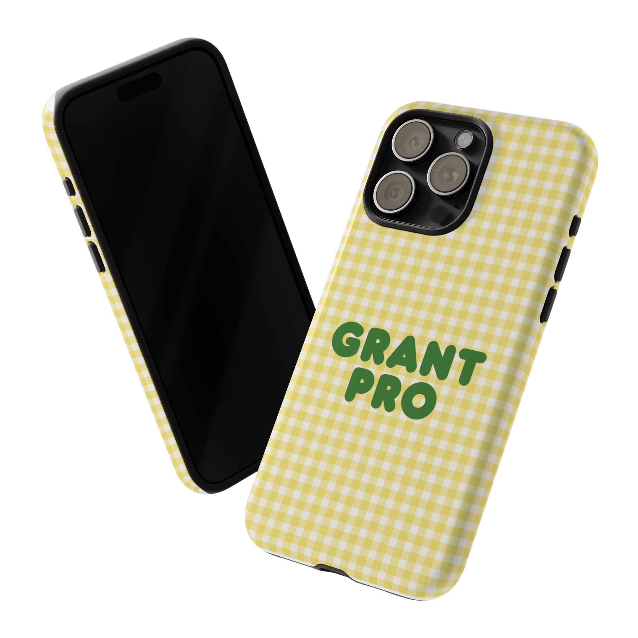 Spring Yellow Checkered Grant Pro Tough Case - Image 56