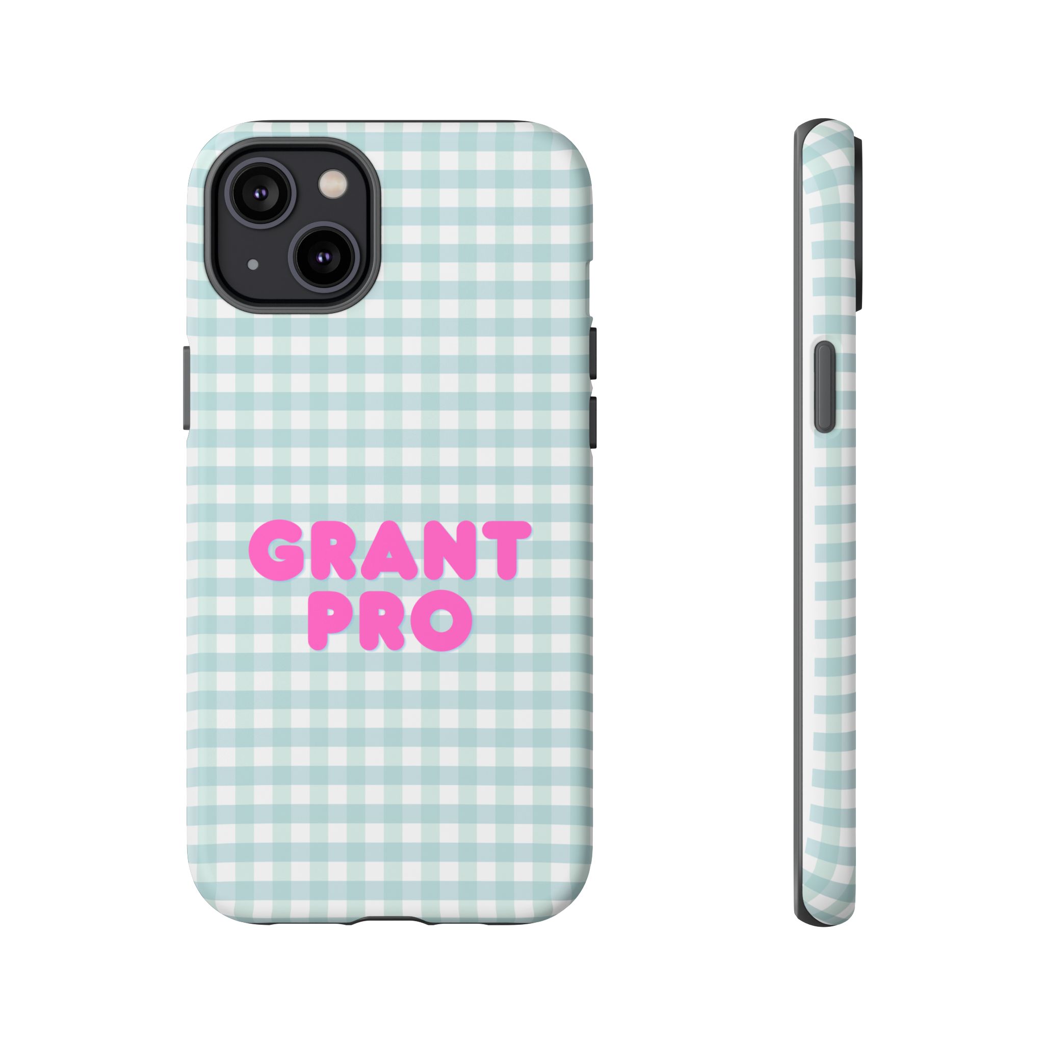 Light Blue Checkered Grant Pro Tough Case - Image 22