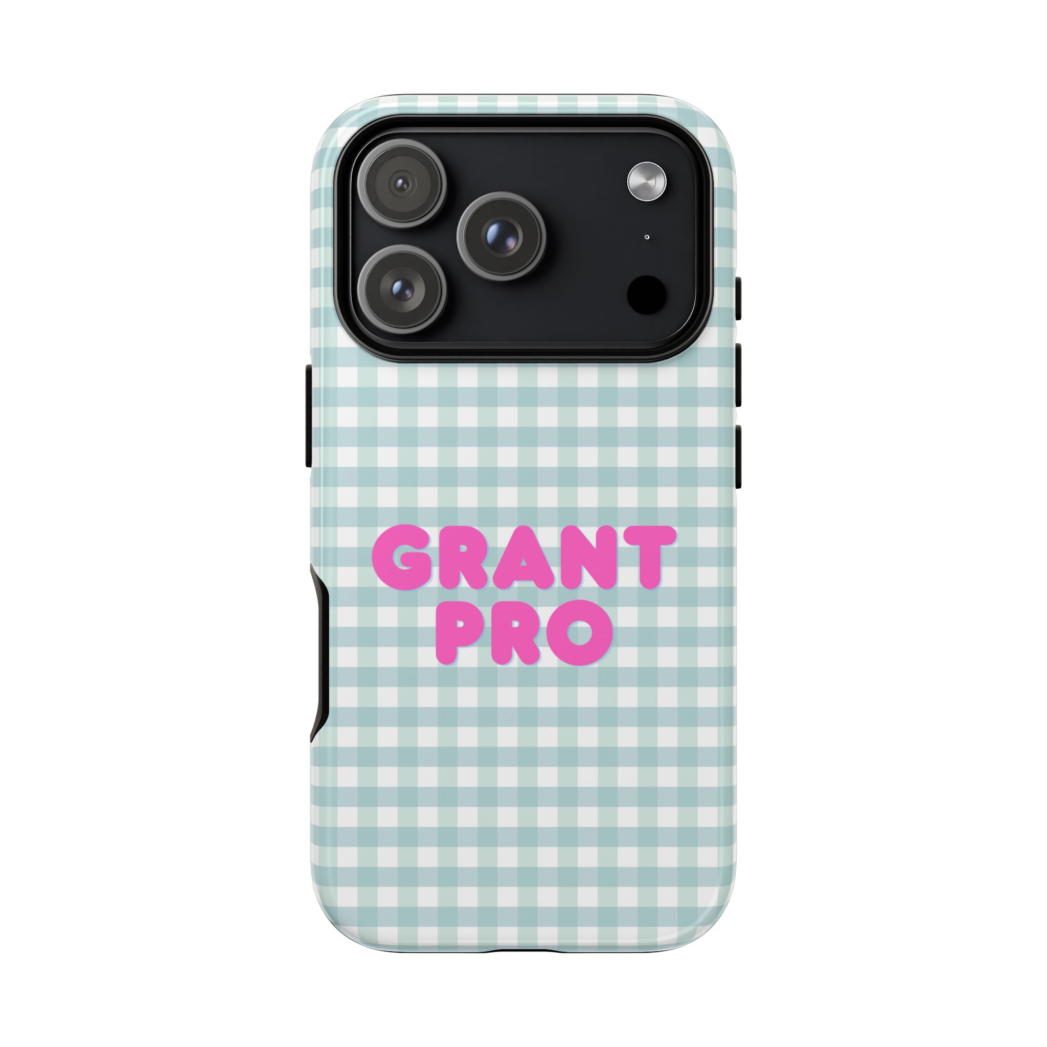 Light Blue Checkered Grant Pro Tough Case - Image 94