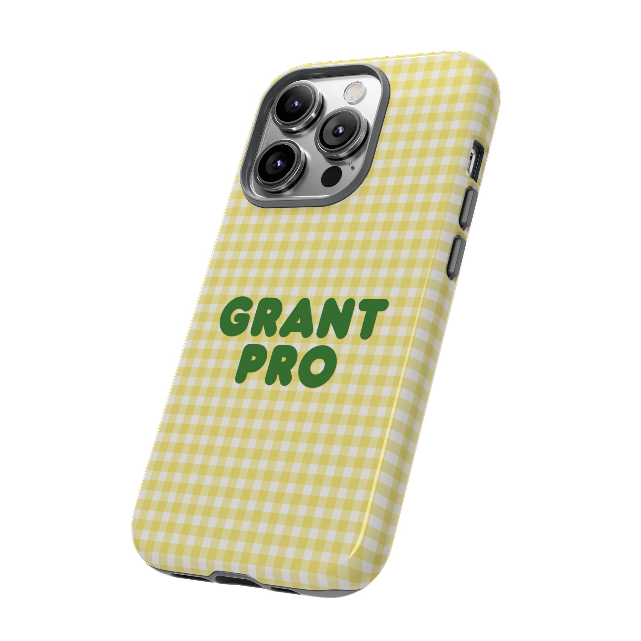 Spring Yellow Checkered Grant Pro Tough Case - Image 14