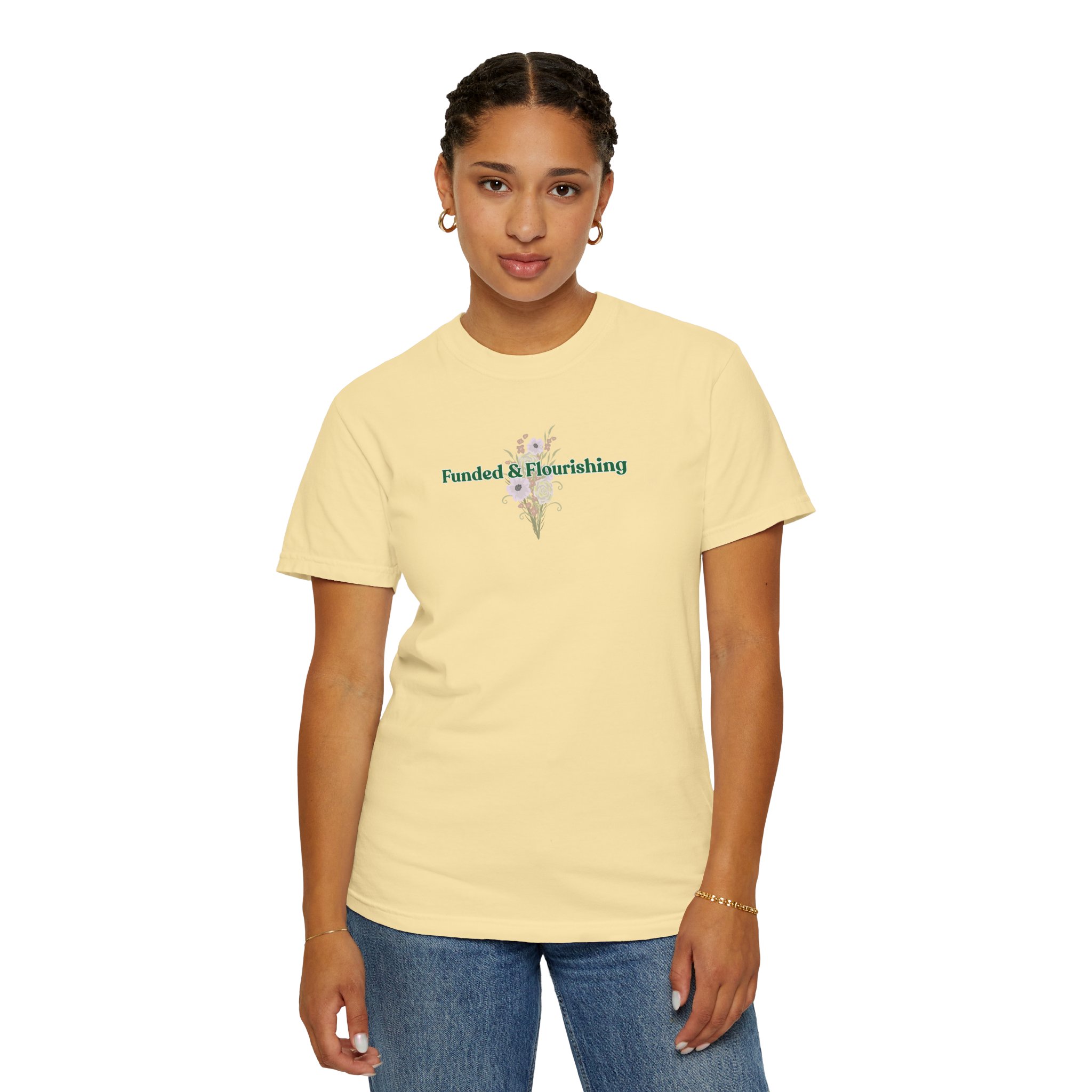 Funded & Flourishing Unisex Garment-Dyed T-shirt - Image 41