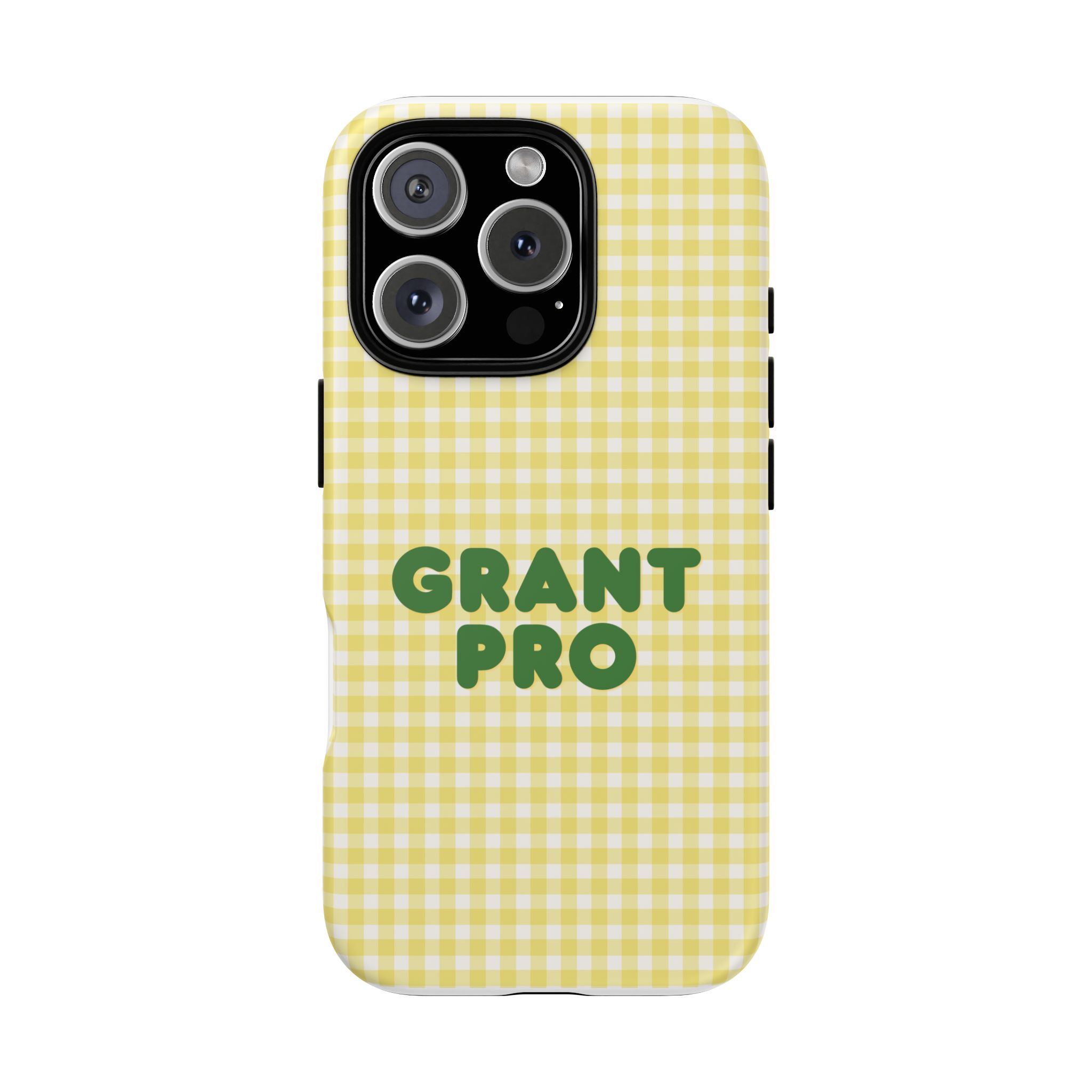 Spring Yellow Checkered Grant Pro Tough Case - Image 81