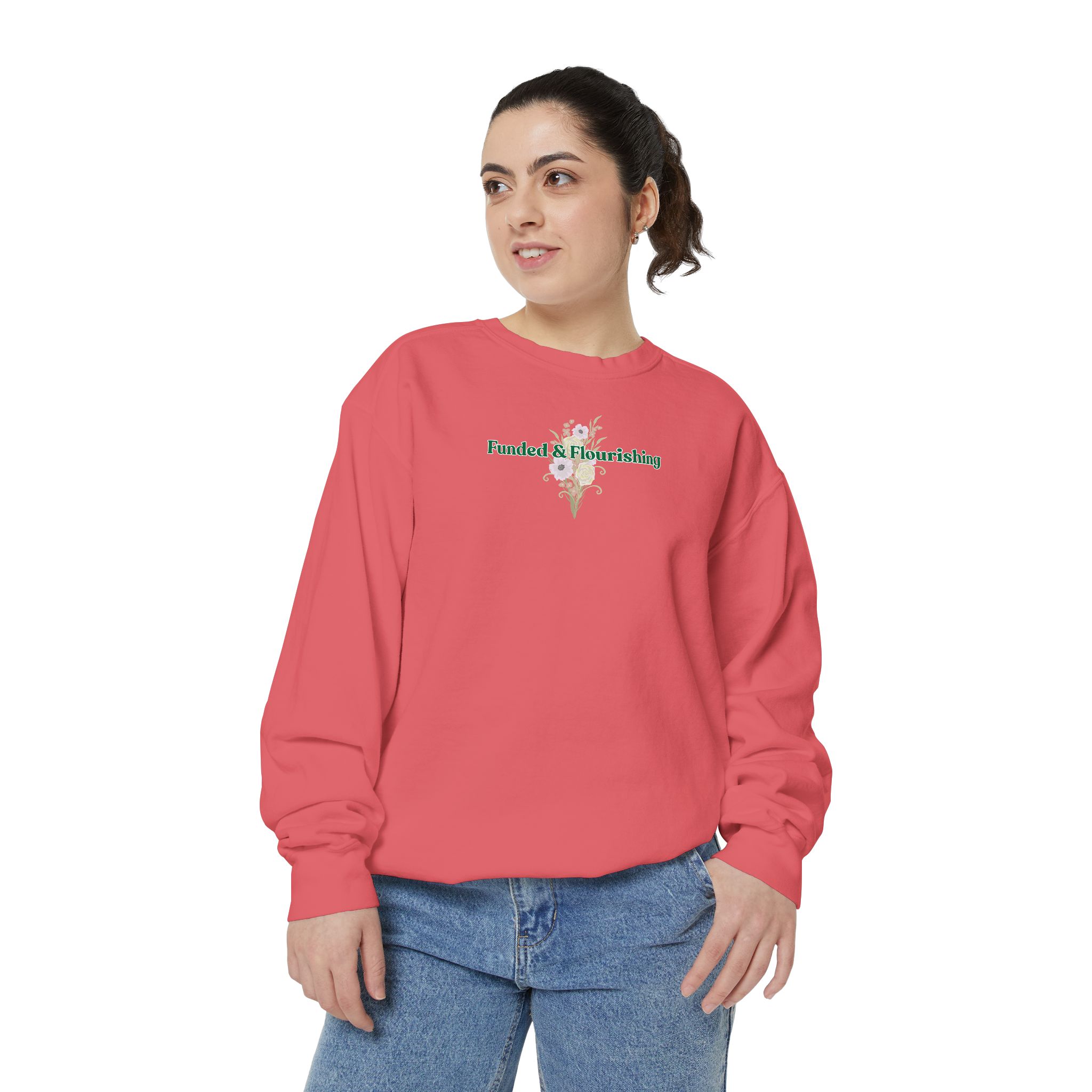 Funded & Flourishing Unisex Garment-Dyed Sweatshirt - Image 31