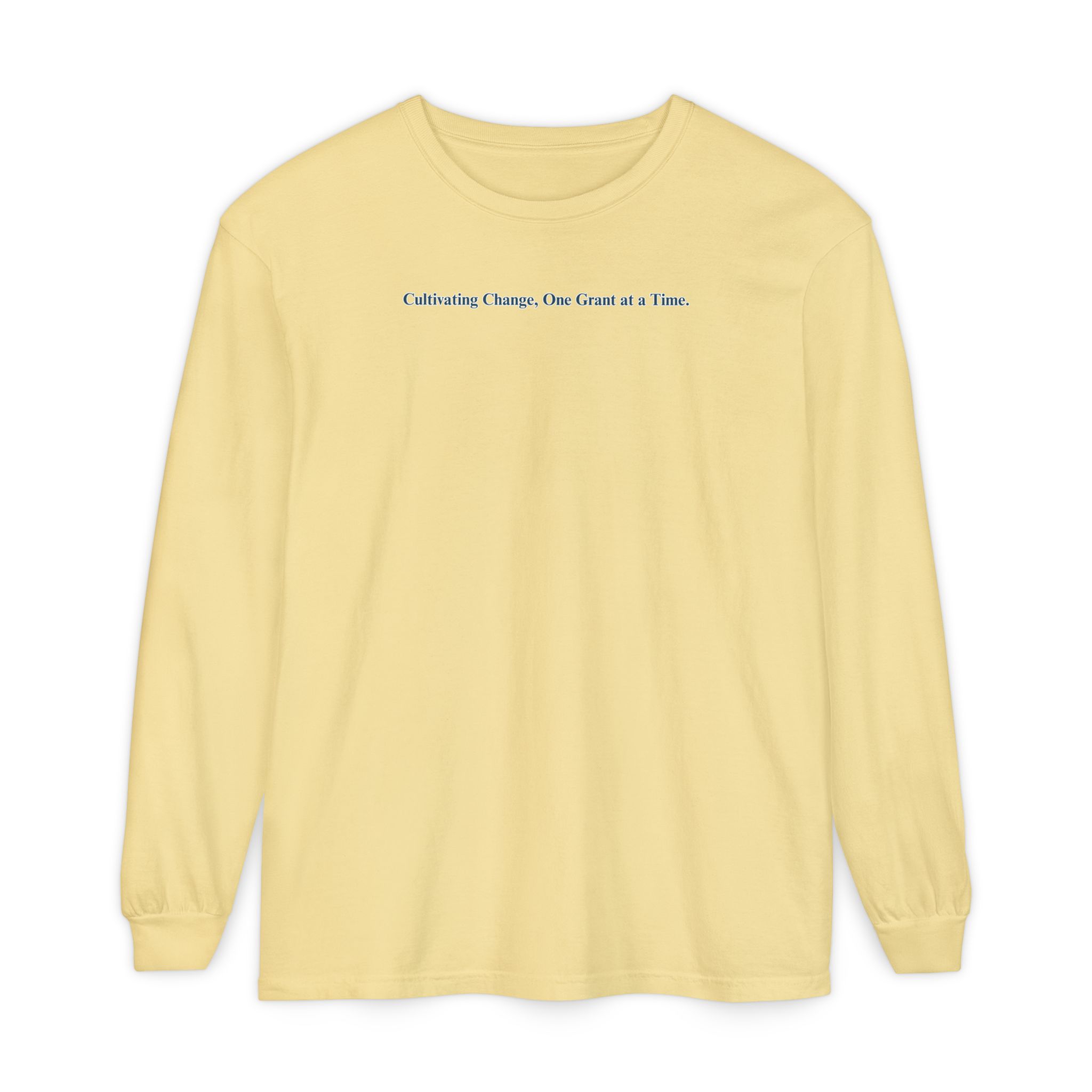 Cultivating Change, One Grant at a Time. Unisex Garment-dyed Long Sleeve T-Shirt - Image 9