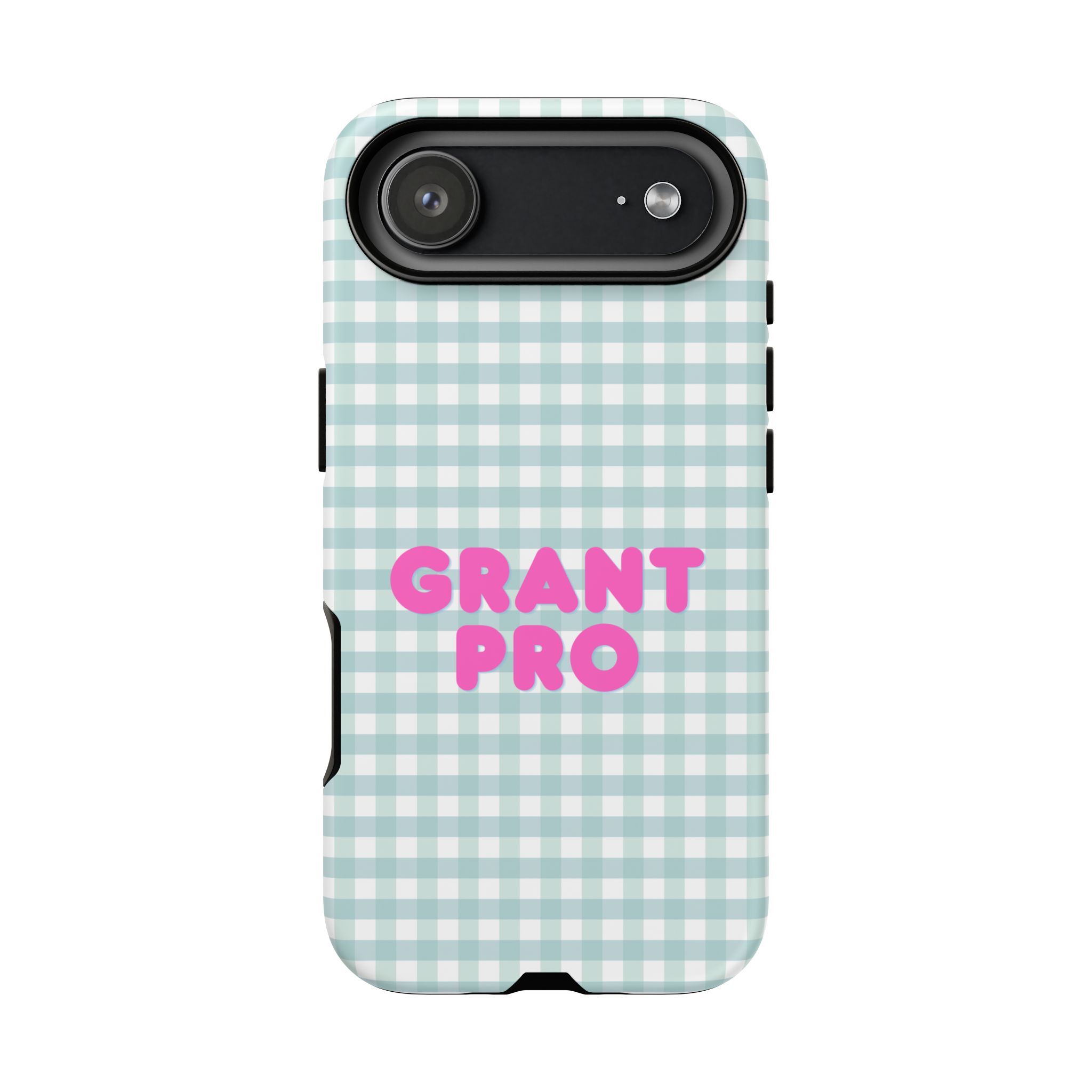 Light Blue Checkered Grant Pro Tough Case - Image 93