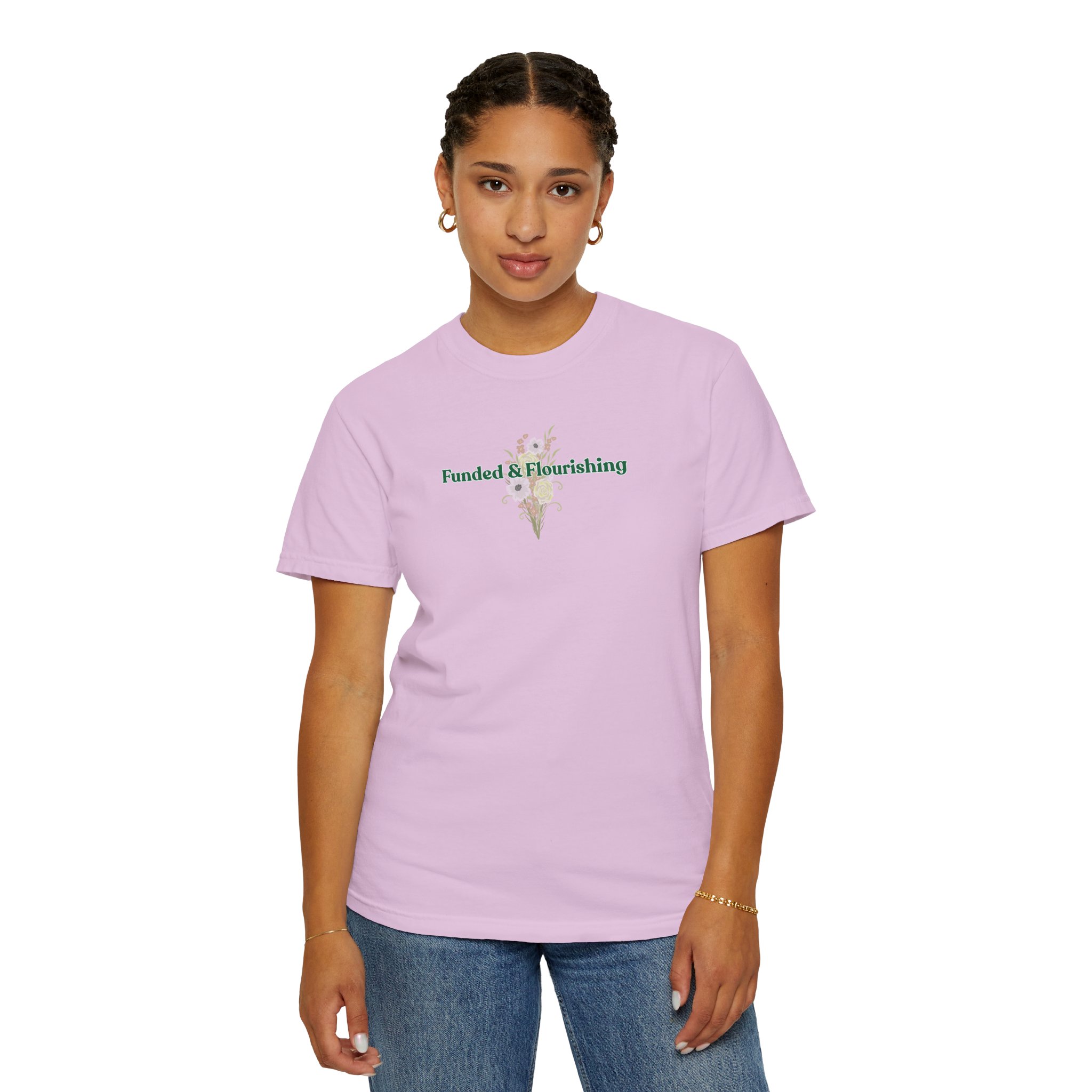 Funded & Flourishing Unisex Garment-Dyed T-shirt - Image 9