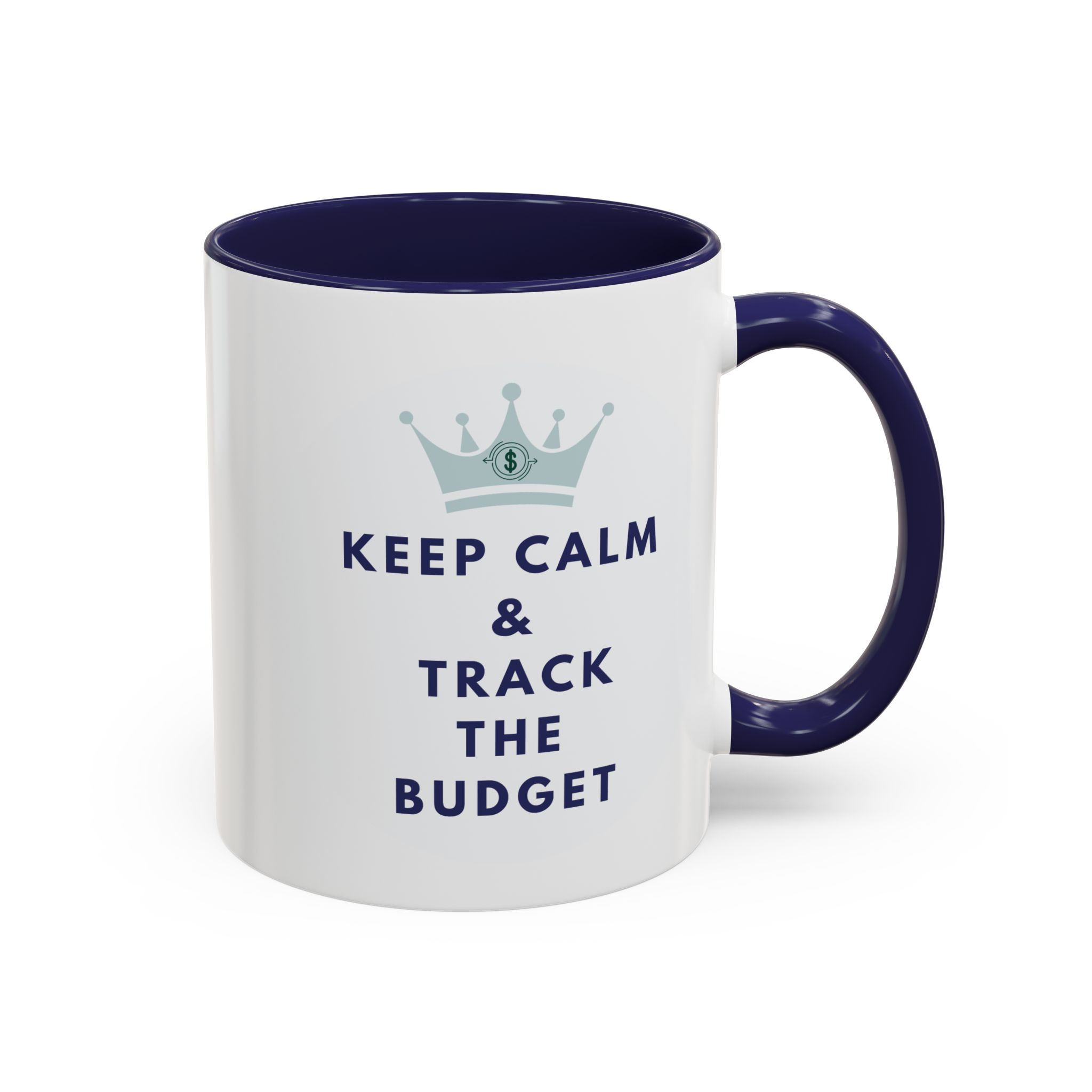 Keep Calm & Track The Budget Accent Coffee Mug (11, 15oz) - Image 11