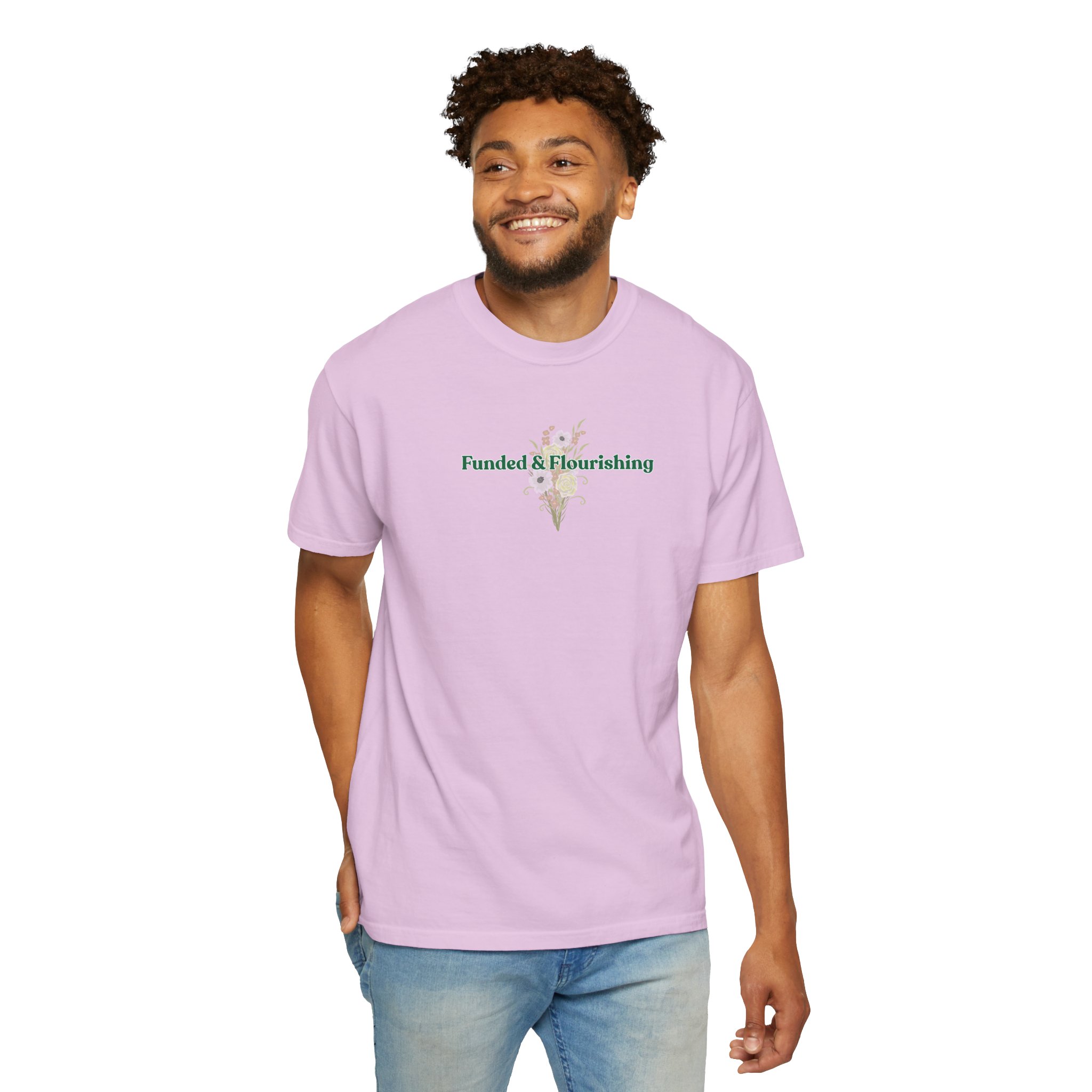 Funded & Flourishing Unisex Garment-Dyed T-shirt - Image 12