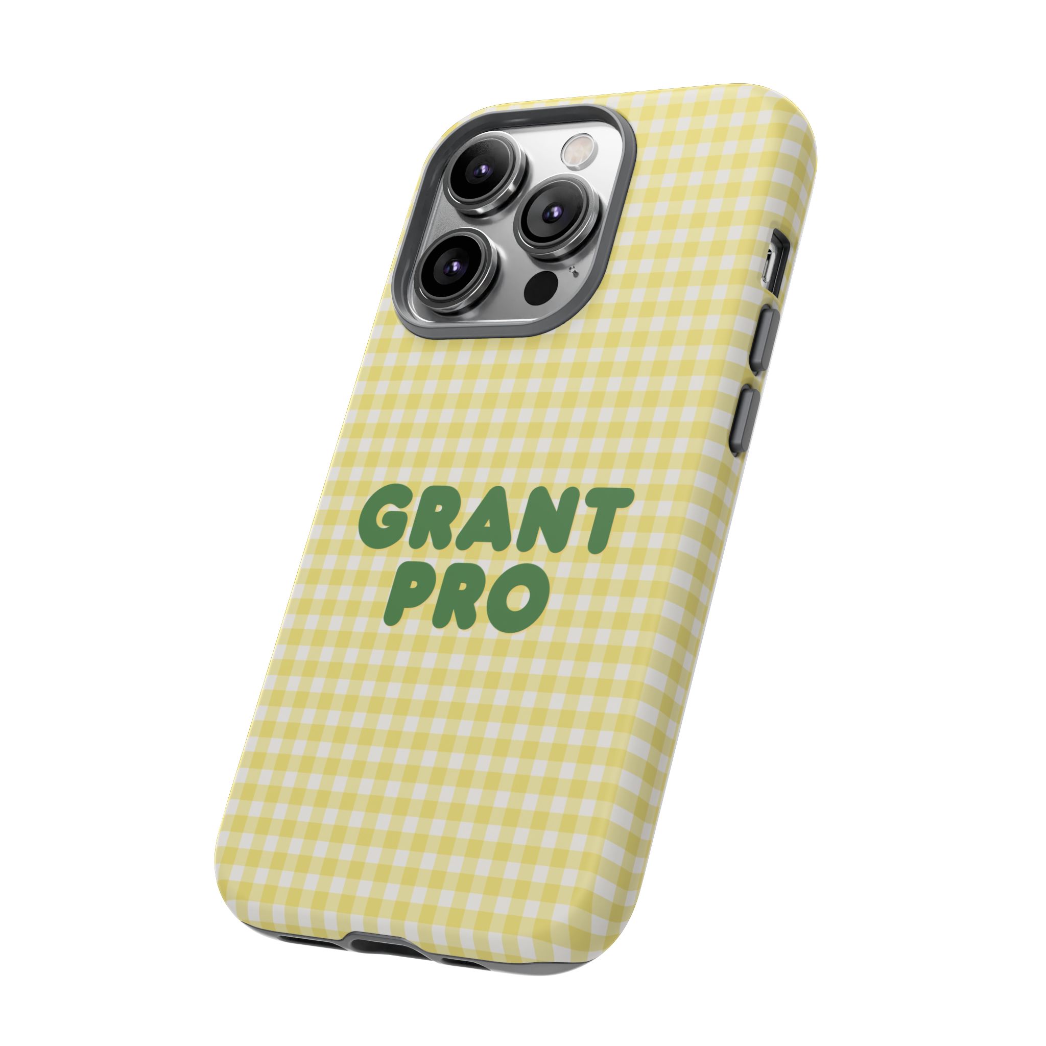 Spring Yellow Checkered Grant Pro Tough Case - Image 18