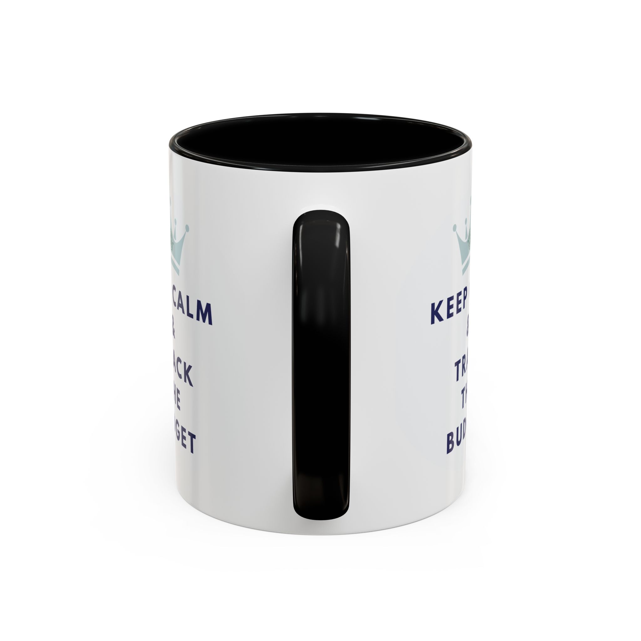Keep Calm & Track The Budget Accent Coffee Mug (11, 15oz) - Image 8