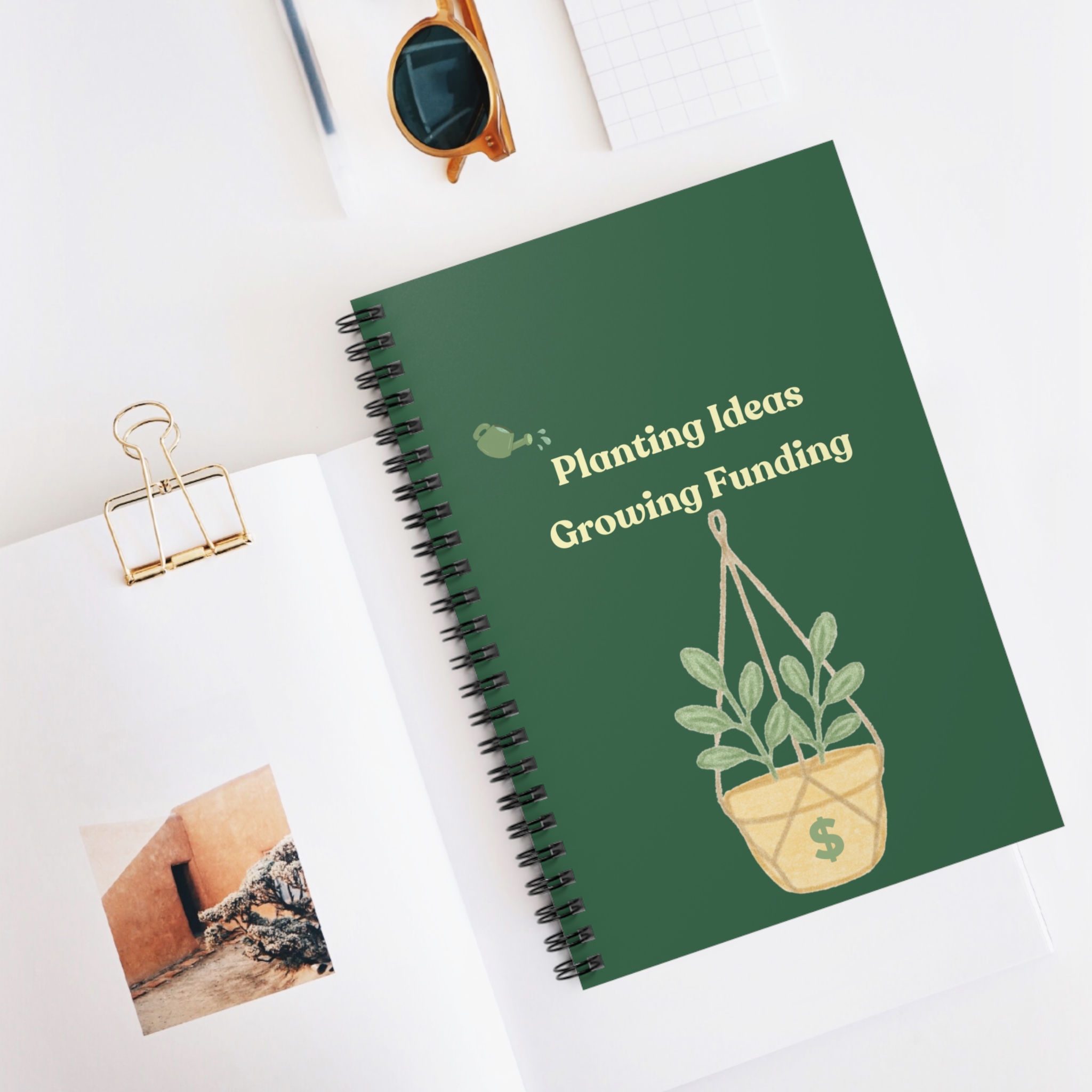 Planting Ideas Growing Funding Spiral Notebook - Ruled Line - Image 5