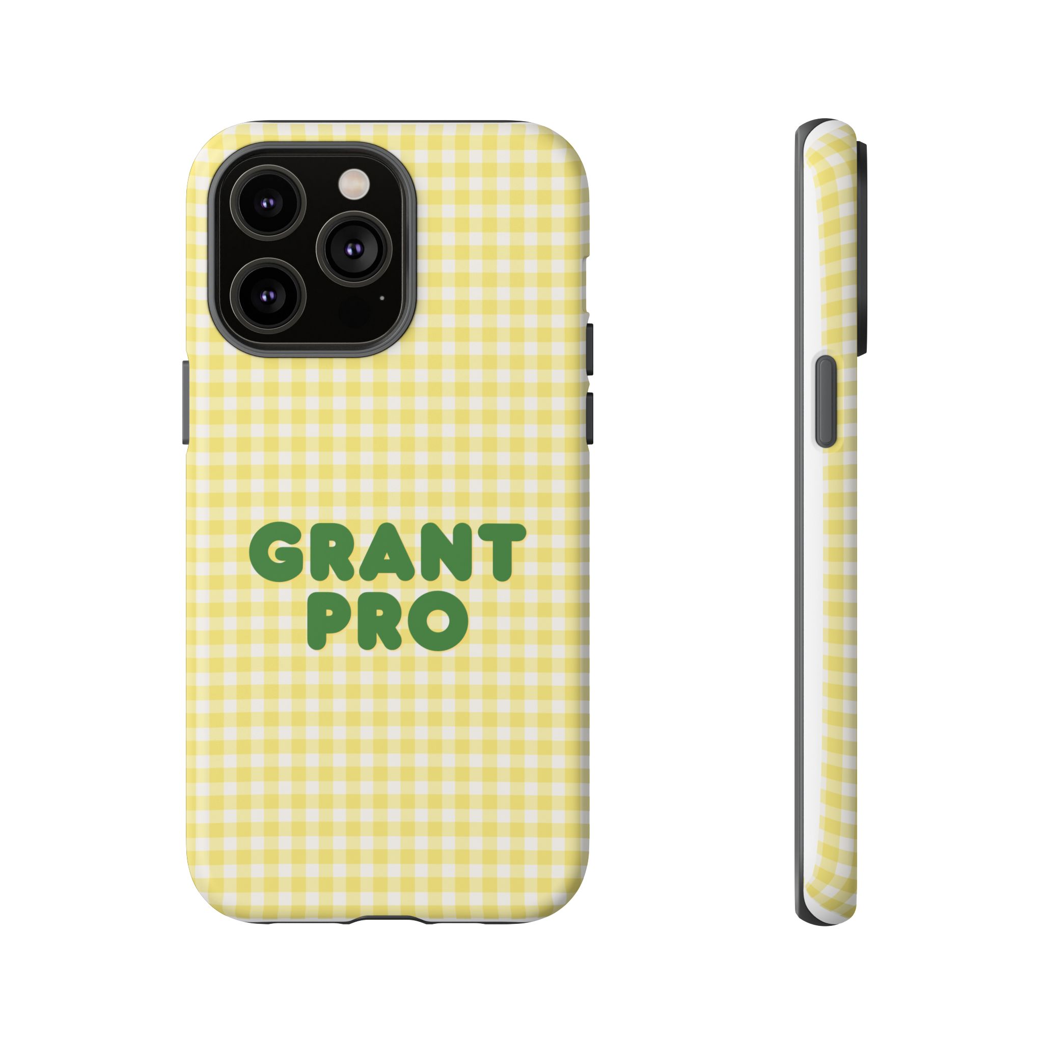 Spring Yellow Checkered Grant Pro Tough Case - Image 33
