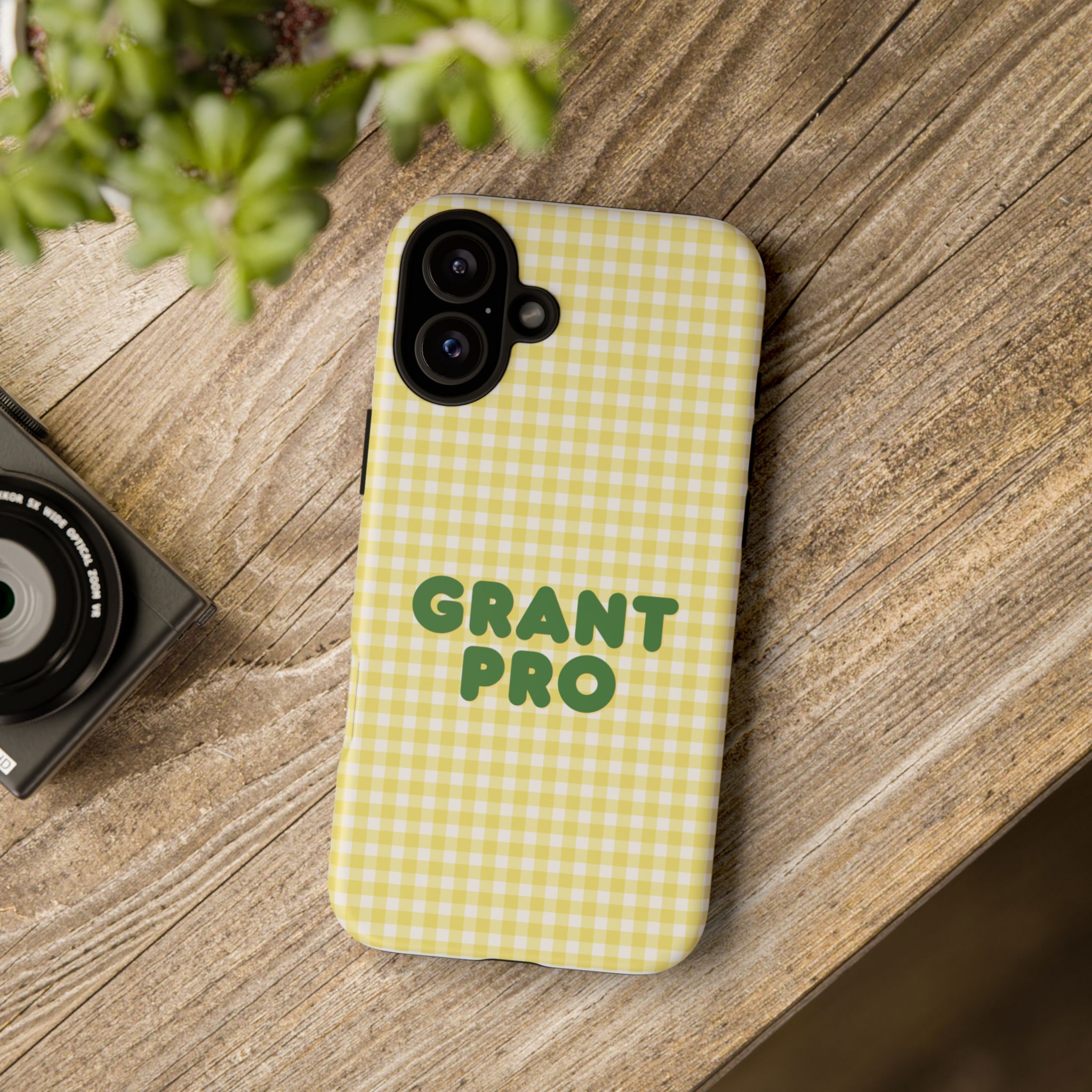Spring Yellow Checkered Grant Pro Tough Case - Image 76