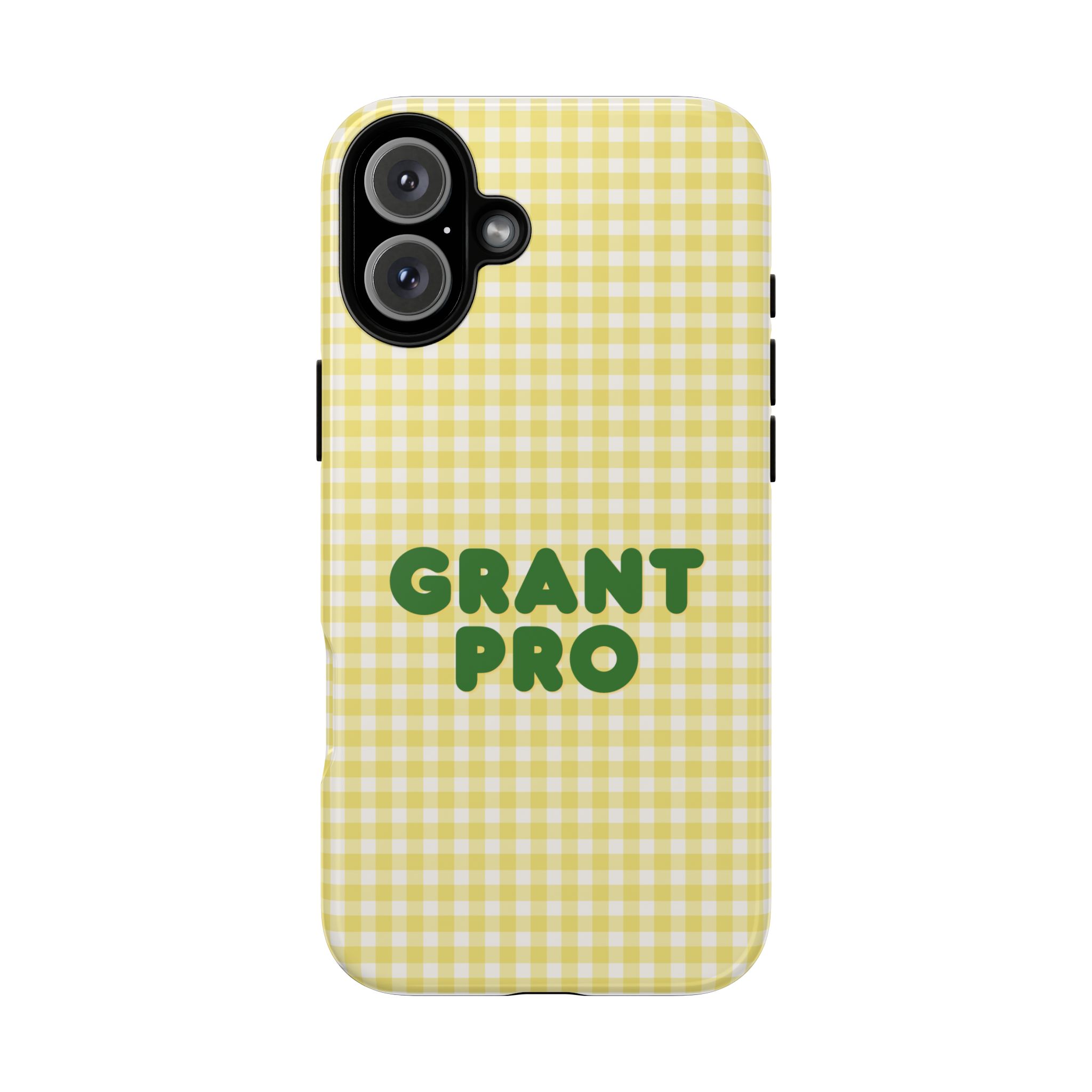 Spring Yellow Checkered Grant Pro Tough Case - Image 69