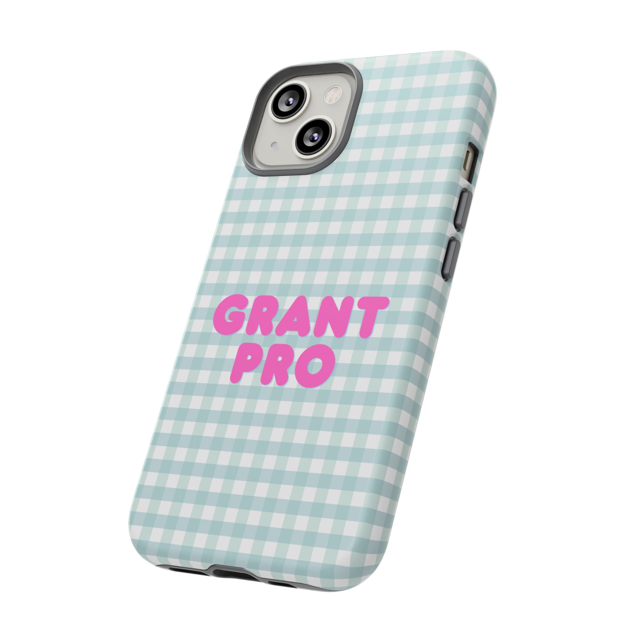 Light Blue Checkered Grant Pro Tough Case - Image 7