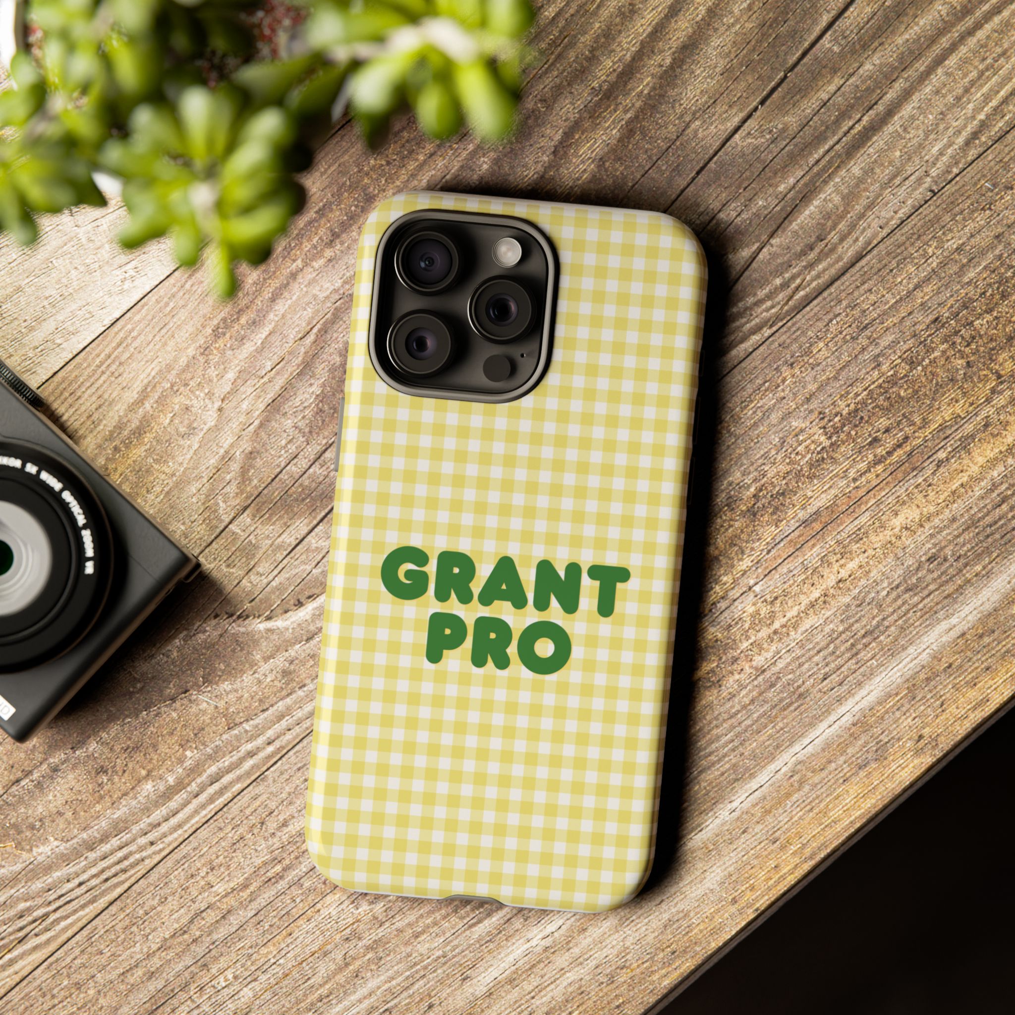 Spring Yellow Checkered Grant Pro Tough Case - Image 57