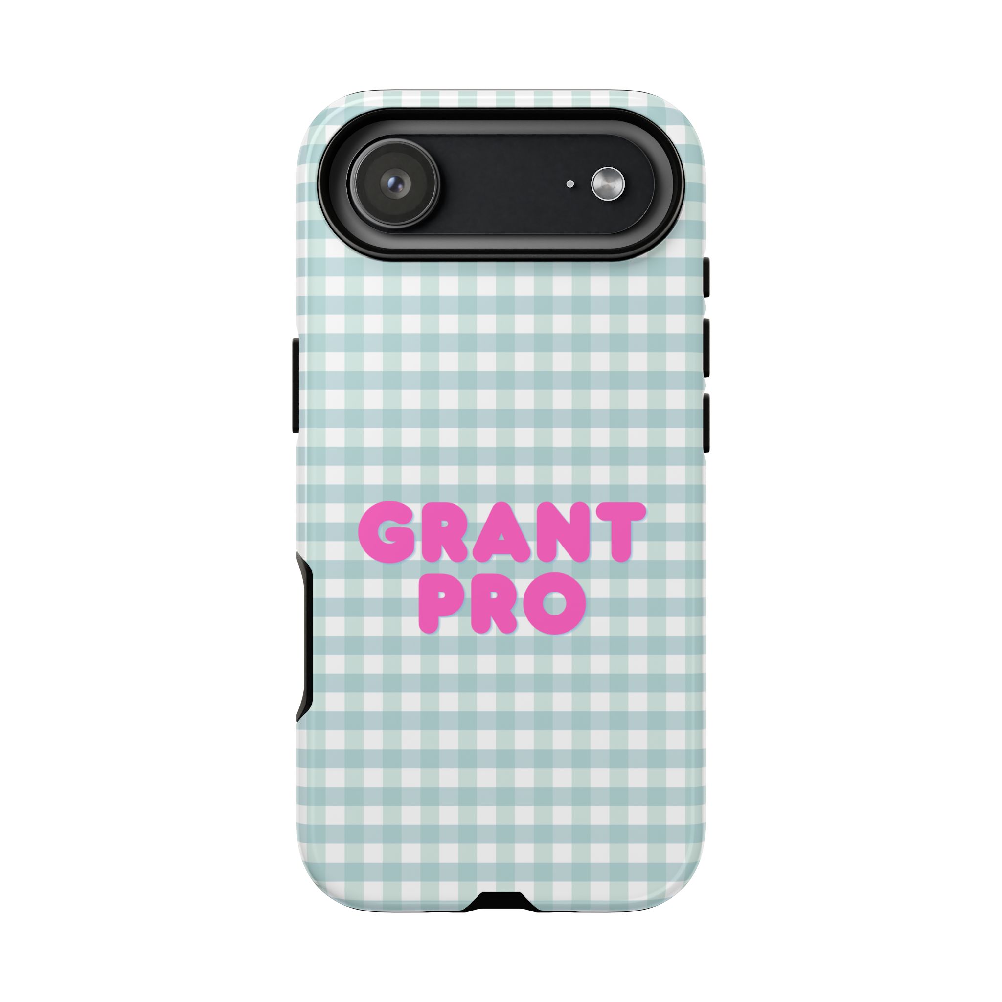 Light Blue Checkered Grant Pro Tough Case - Image 92