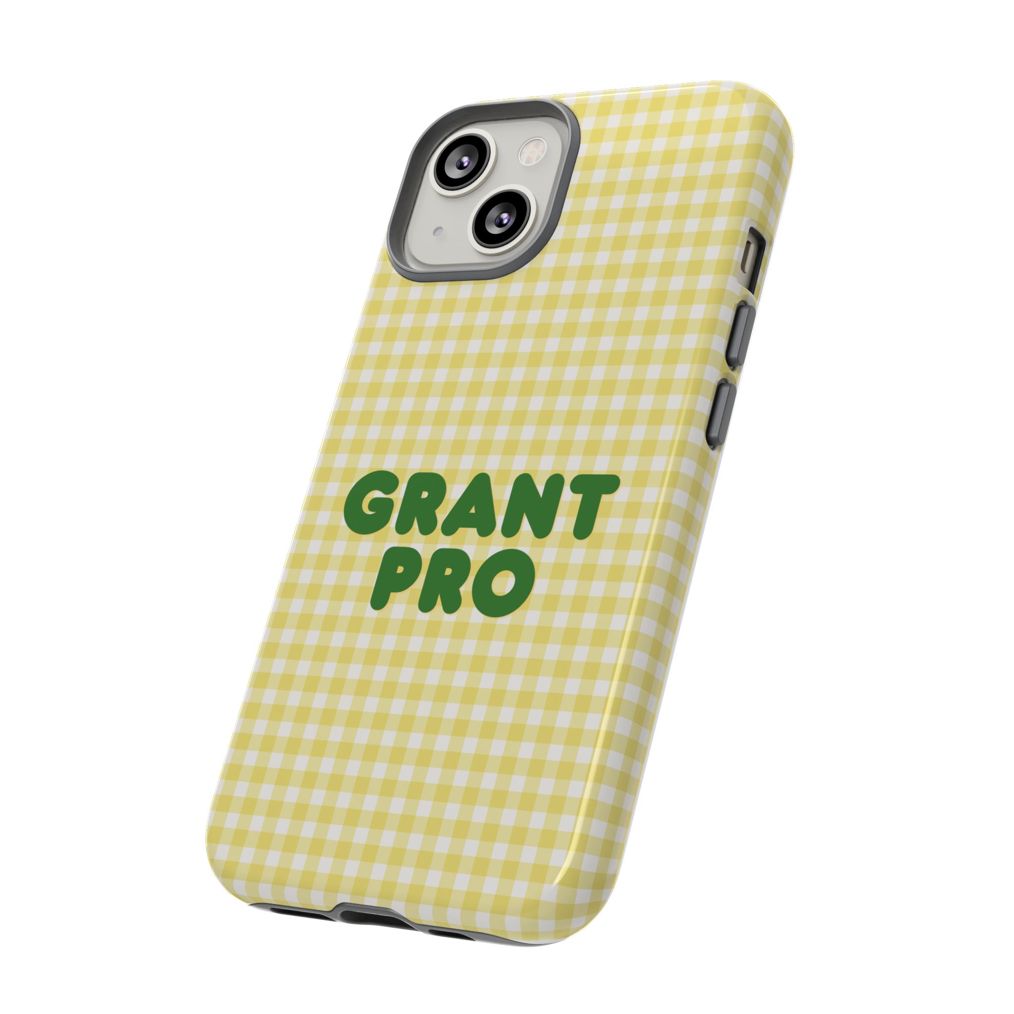 Spring Yellow Checkered Grant Pro Tough Case - Image 6
