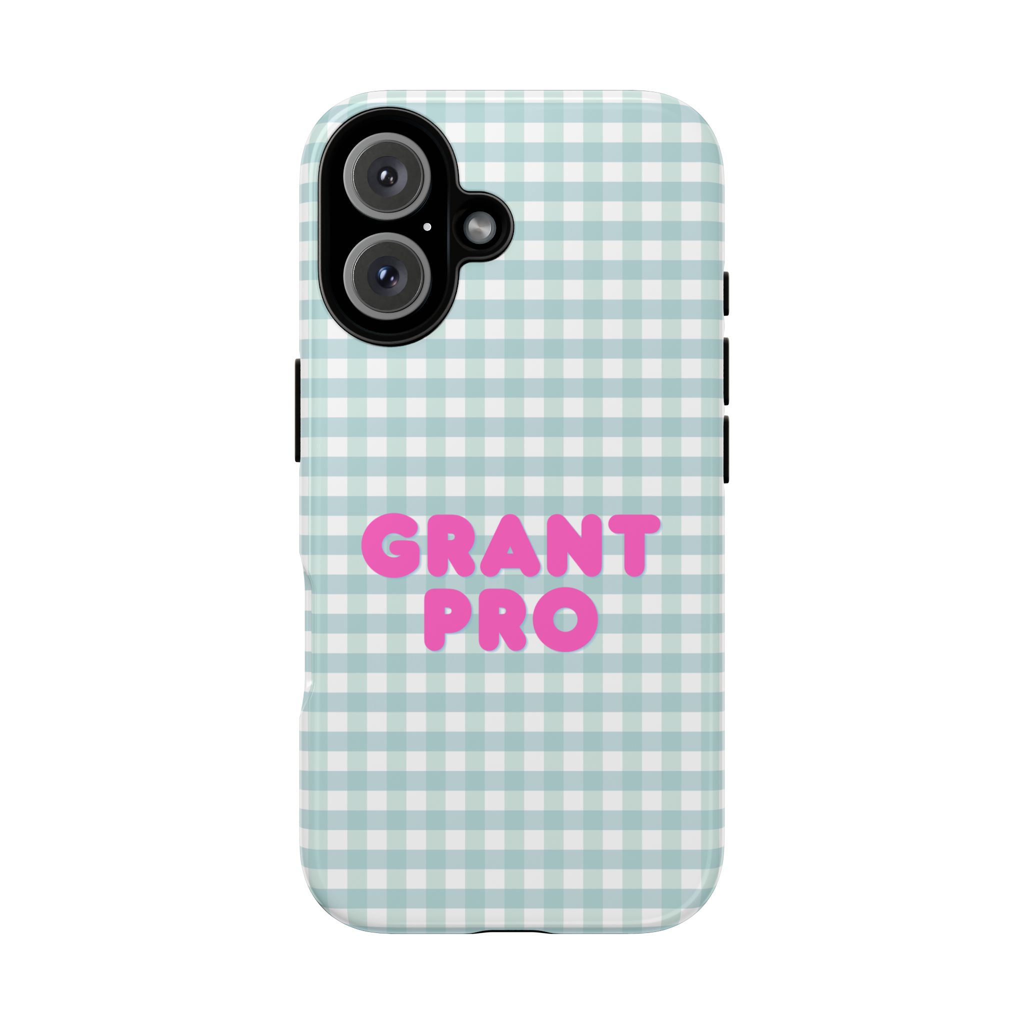 Light Blue Checkered Grant Pro Tough Case - Image 58