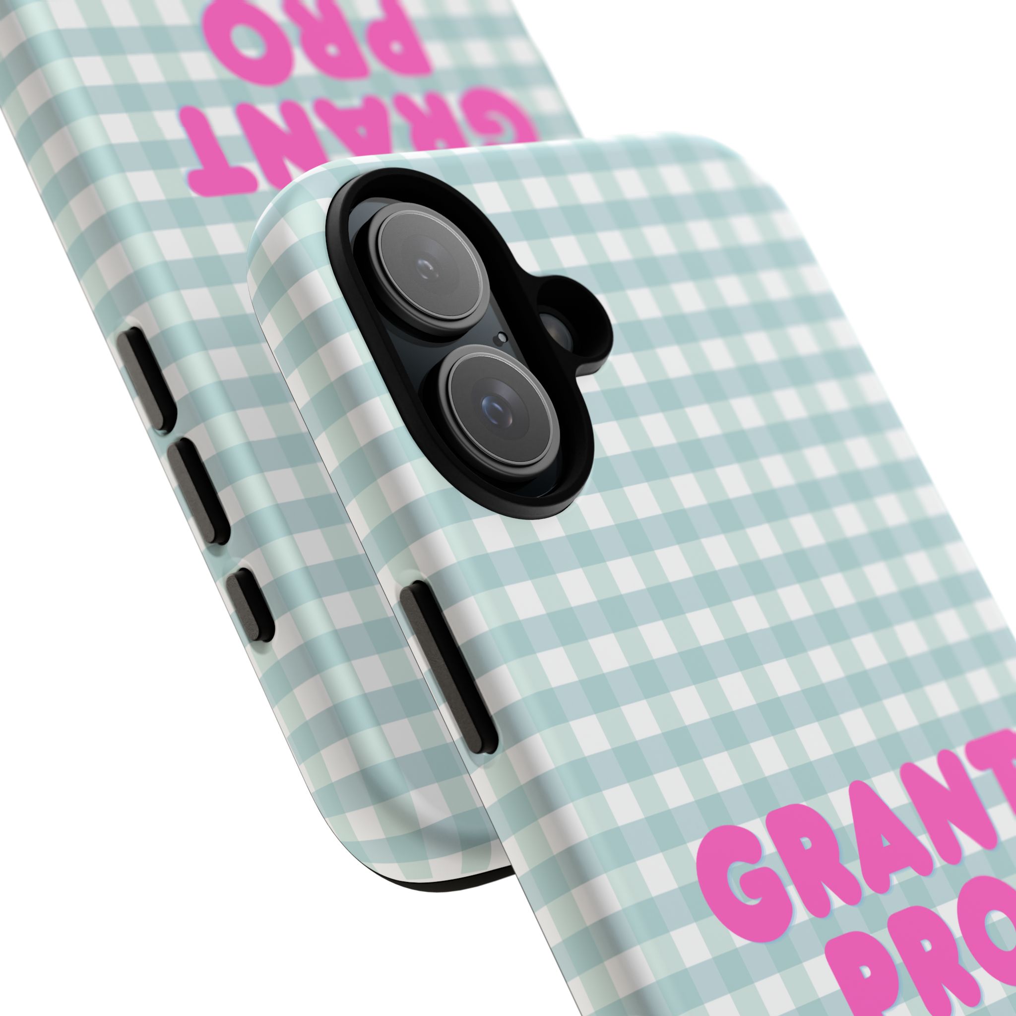 Light Blue Checkered Grant Pro Tough Case - Image 71