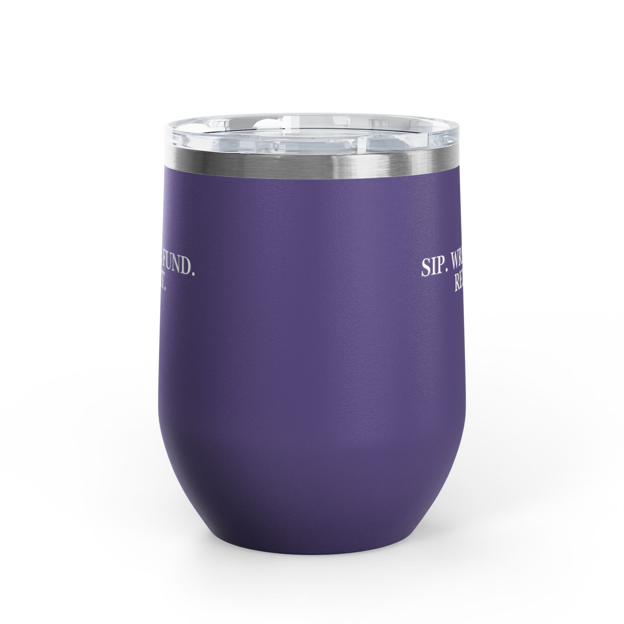 Sip. Write. Fund. Repeat. Wine Tumbler, 12oz - Image 22